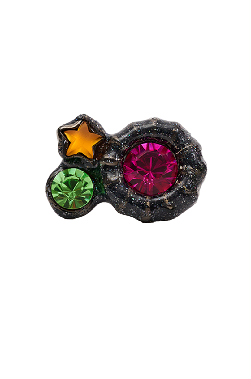 GLITTER GREY CANDY GEM RING