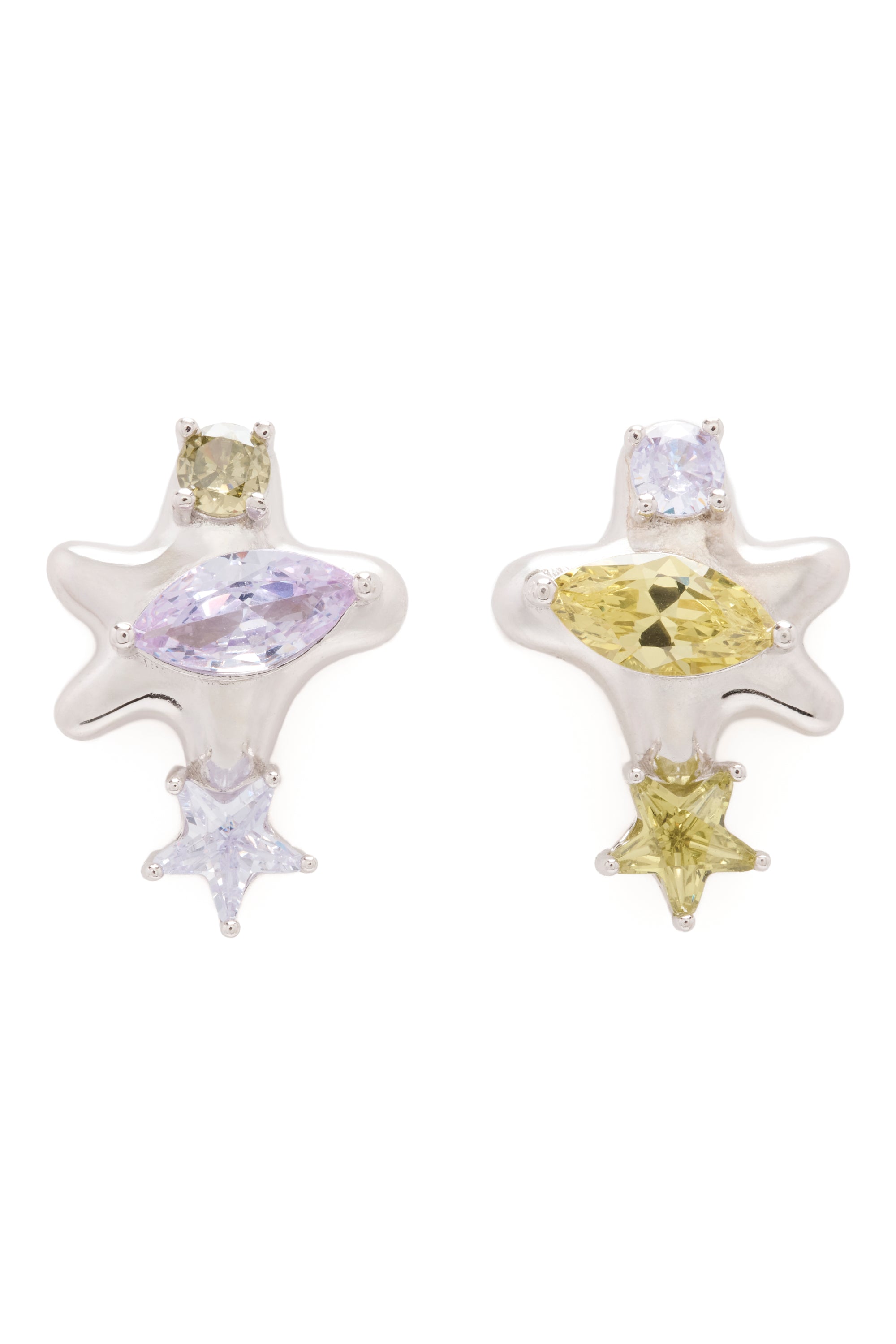 AMETHYST CANARY CONSTELLATION STUDS