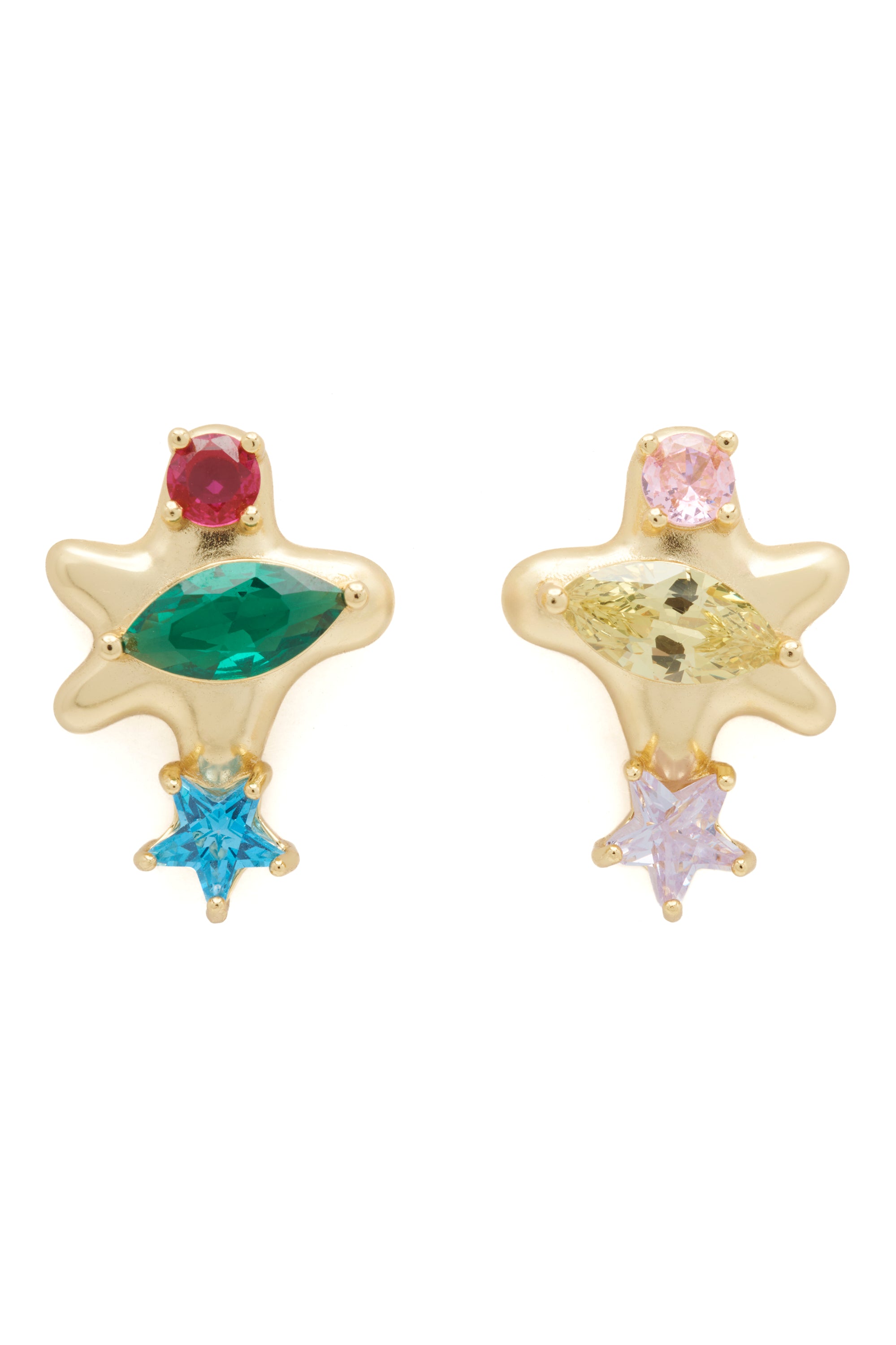 GOLD MULTI CONSTELLATION STUDS