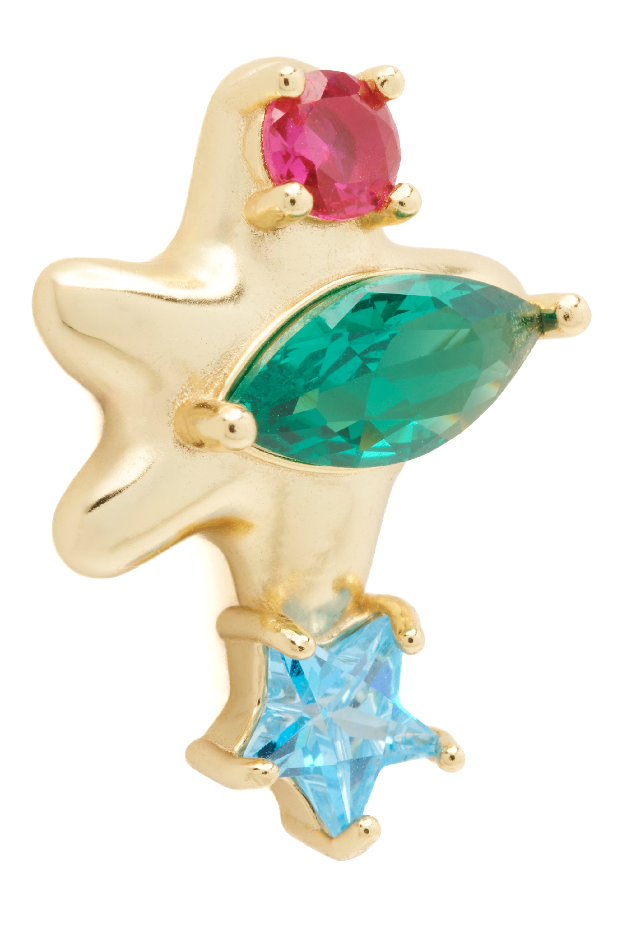 GOLD MULTI CONSTELLATION STUDS