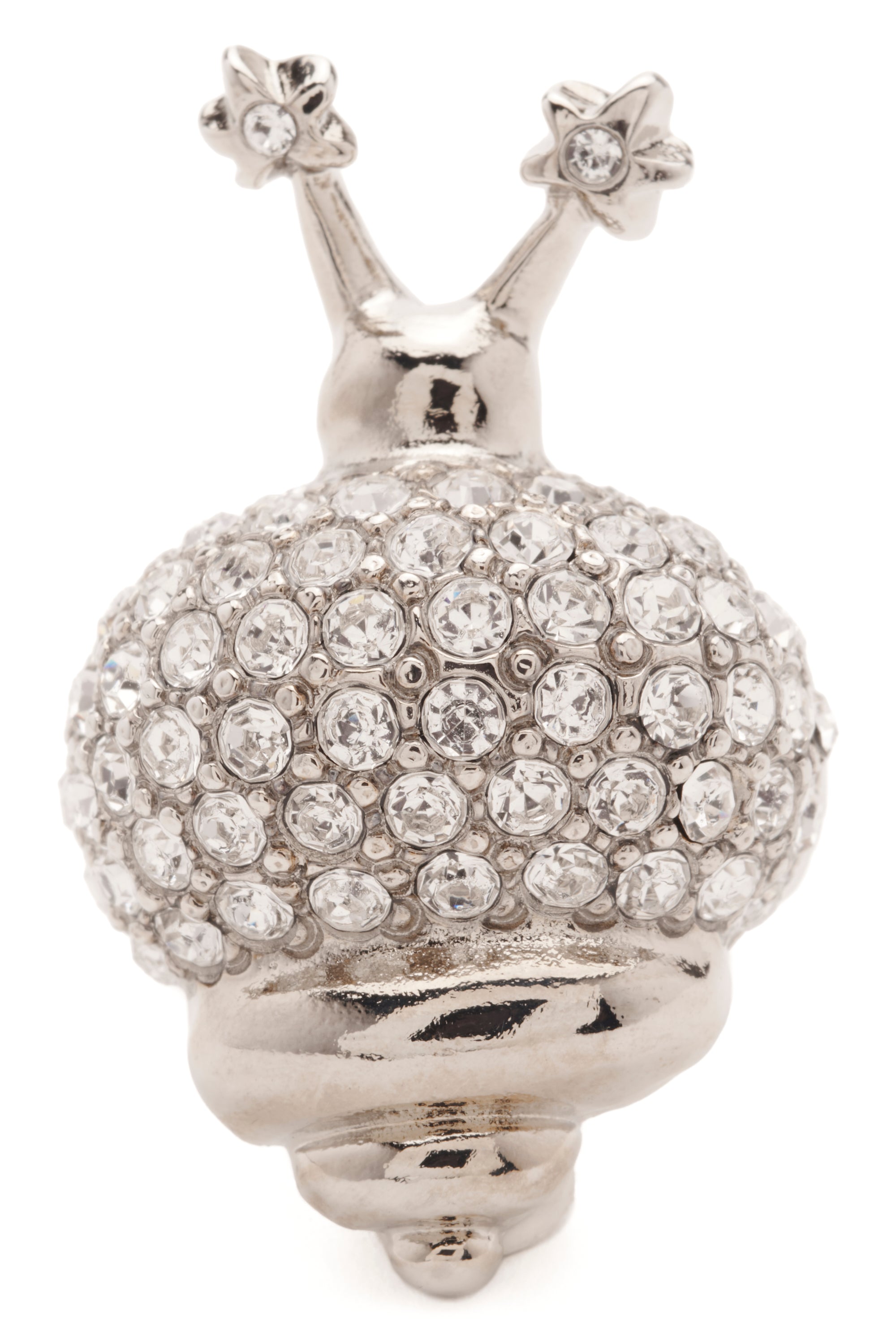 CRYSTAL CLEAR SNAIL RING