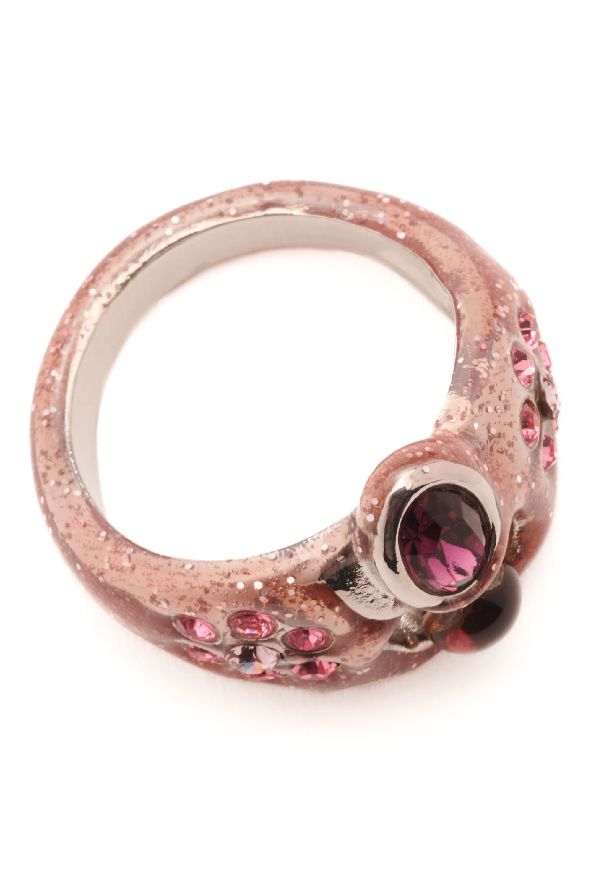PINK METALLIC COSMIC RING
