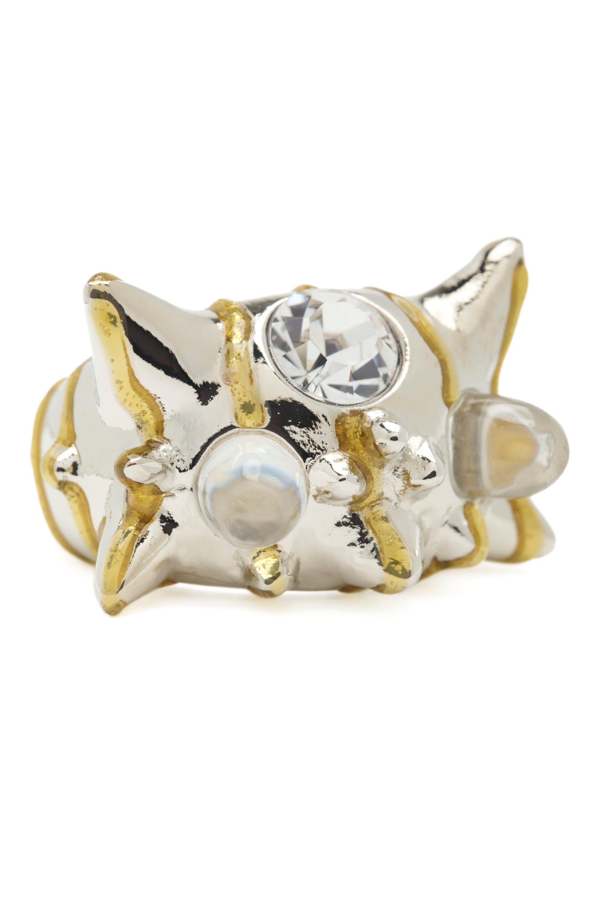 GOLD STRIPE ALIEN RING