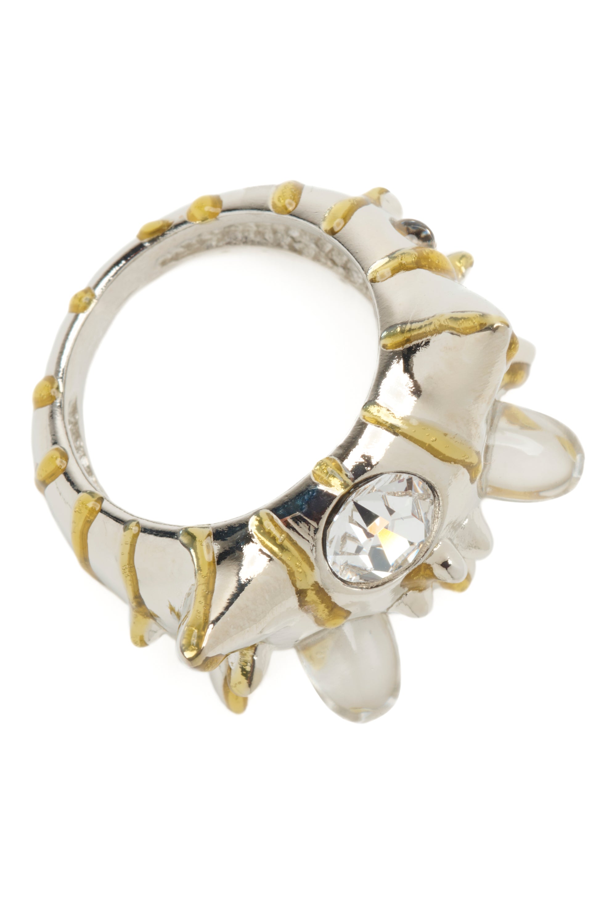 GOLD STRIPE ALIEN RING