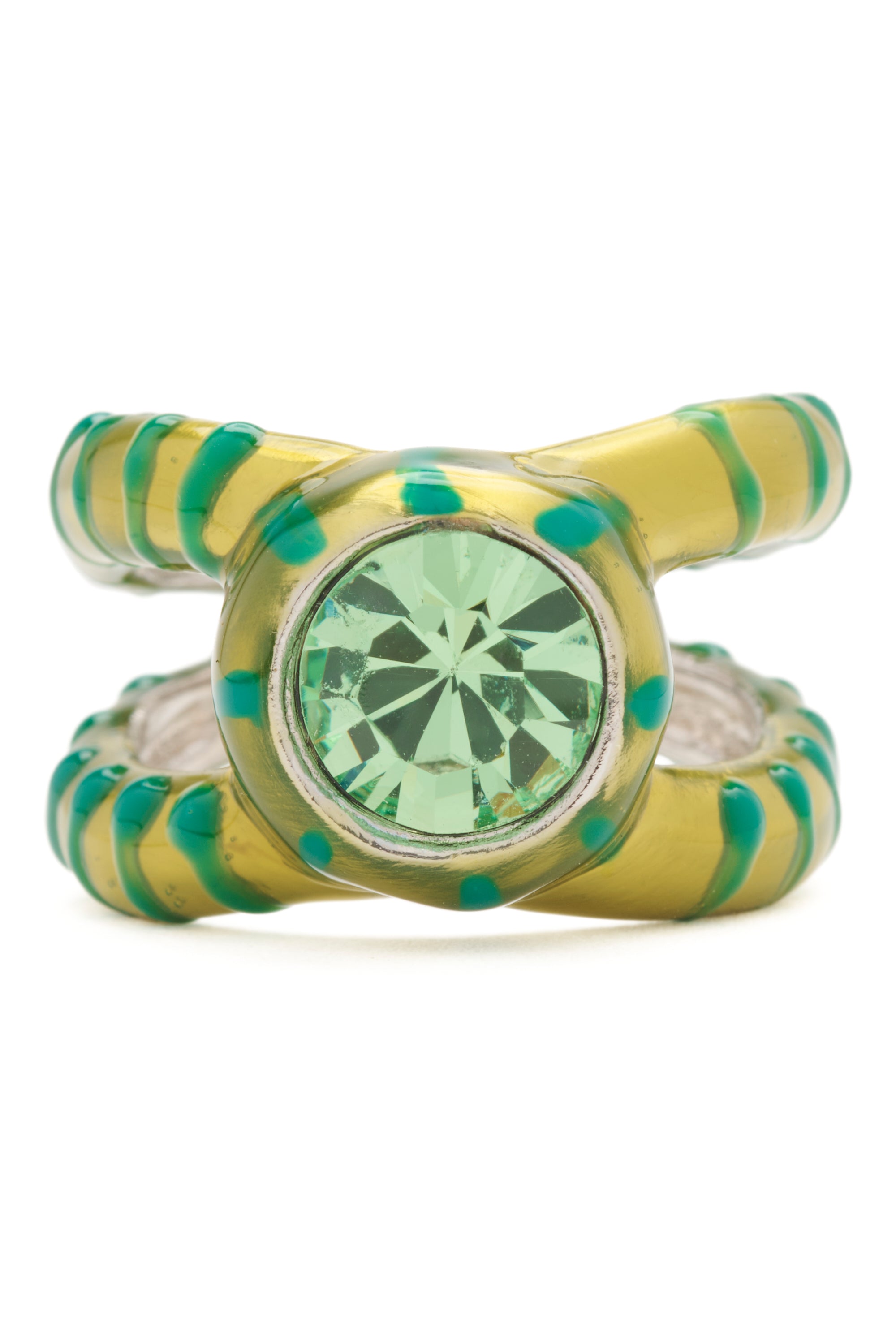 OLIVE STRIPE CULLEN RING