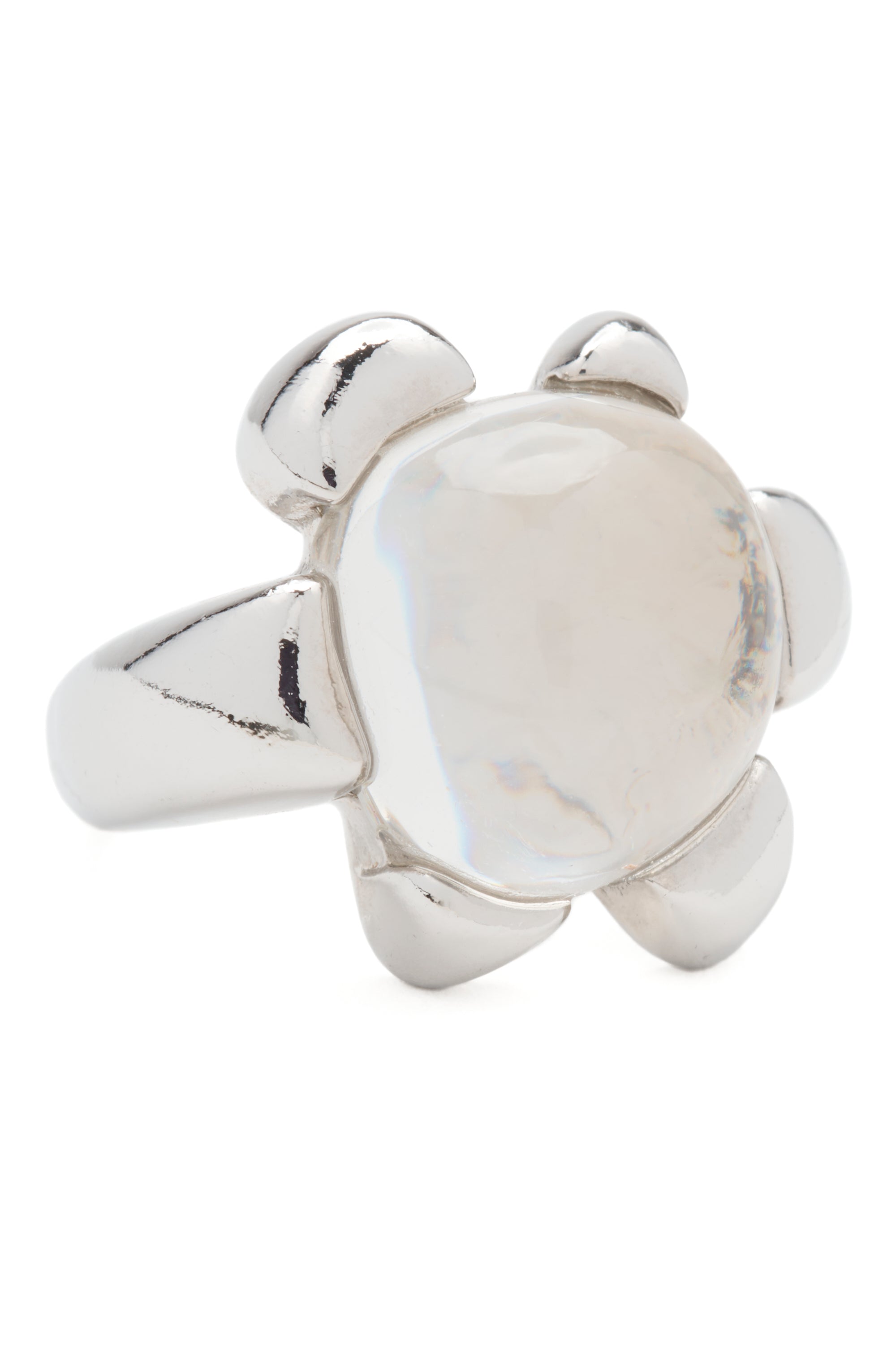 SILVER CLEAR DAIZE RING