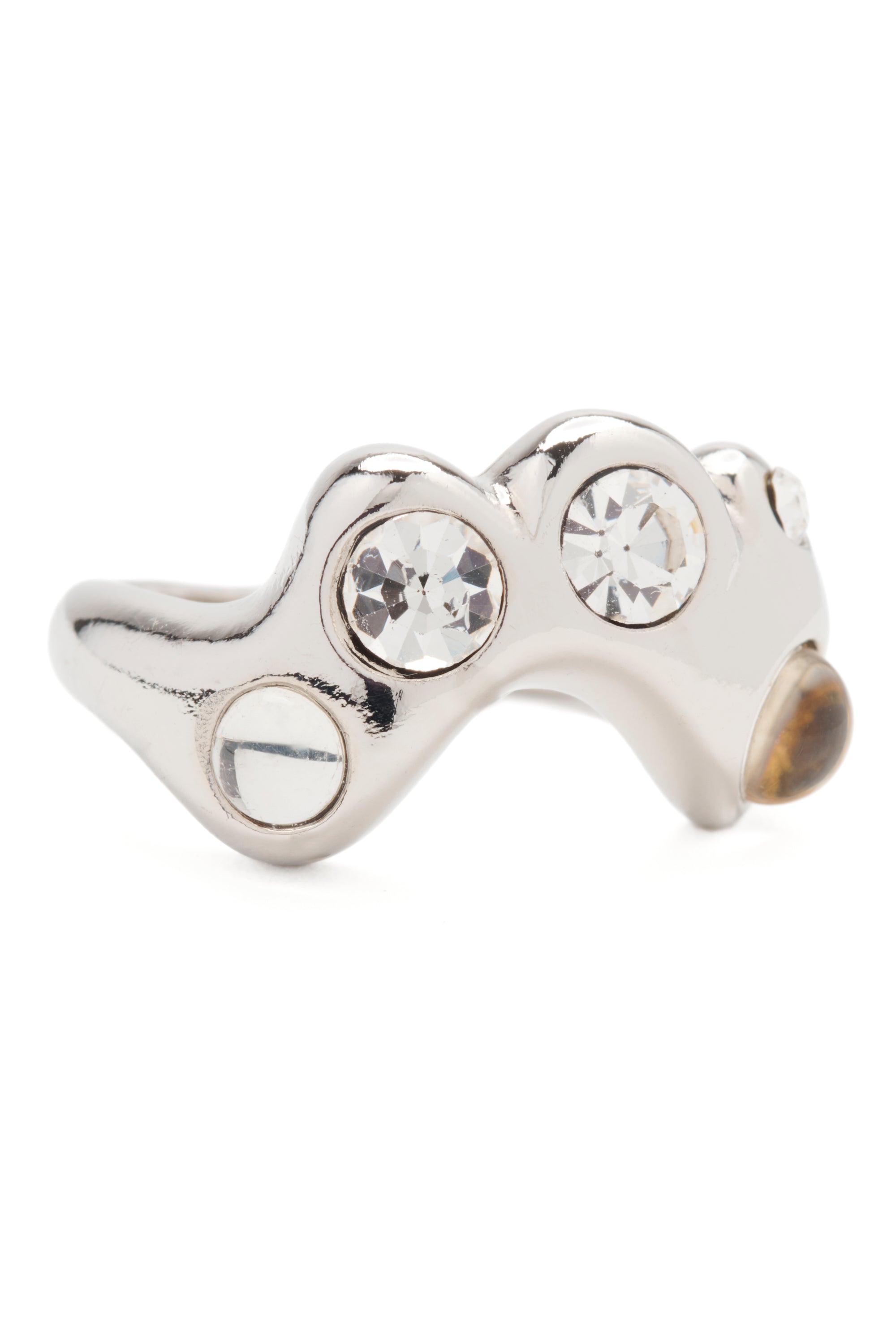 SILVER CLEAR ESME RING