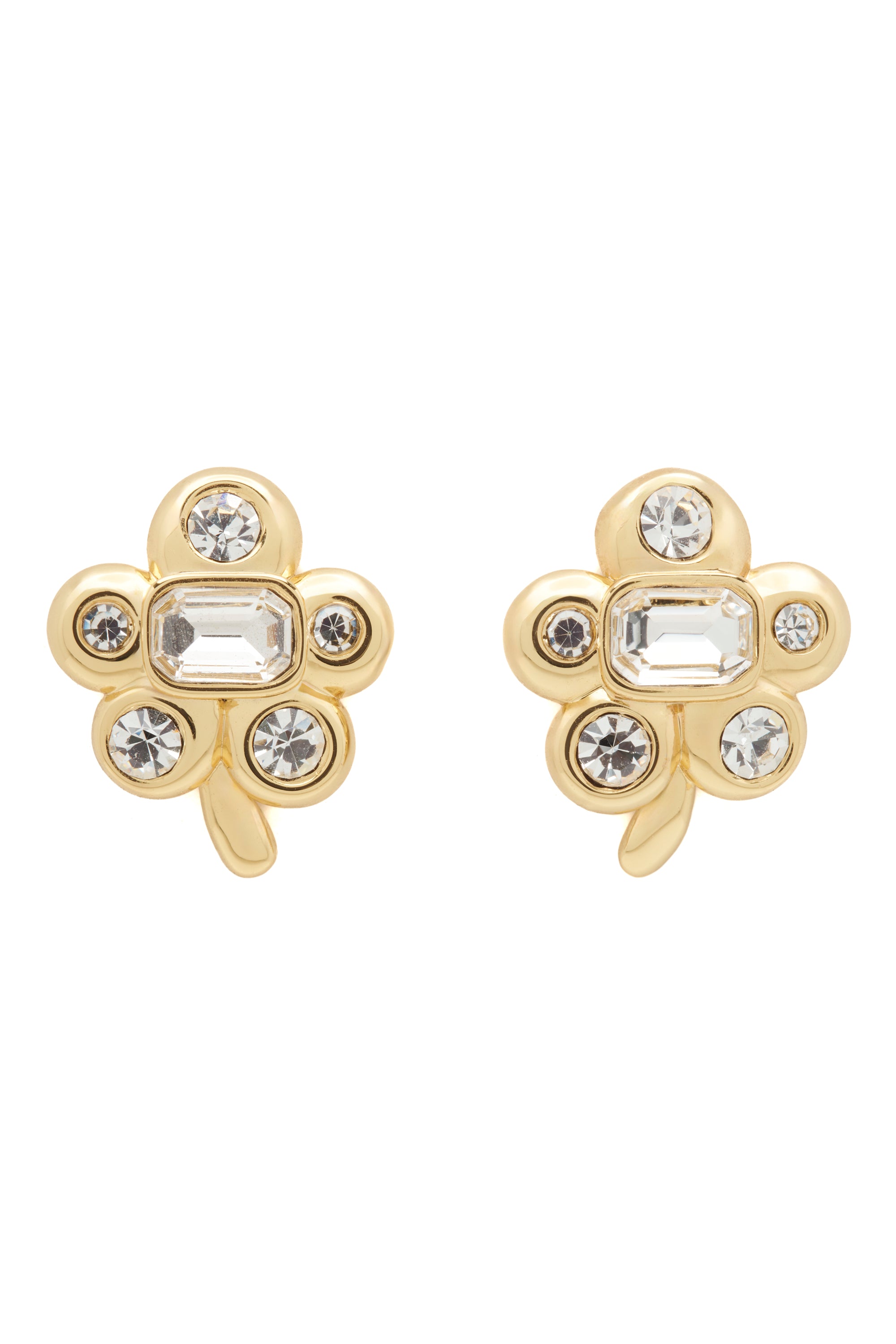 GOLD CLEAR DAIZE EARRINGS