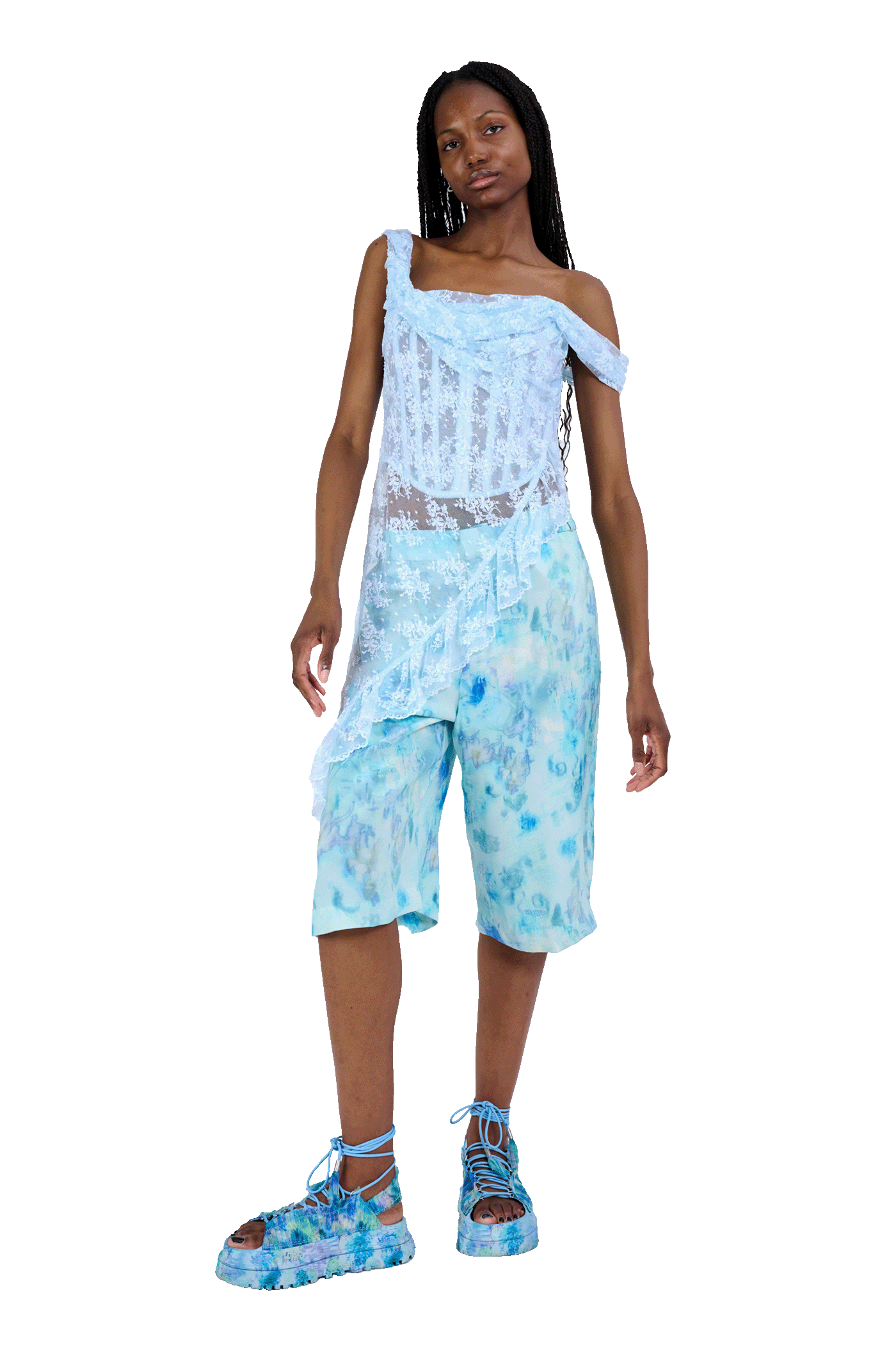 SKY SHADOW FLORAL DANTE SHORT