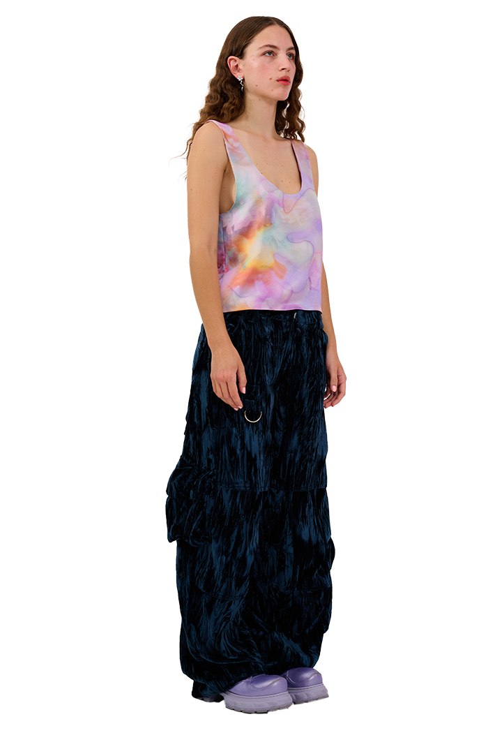 MOLTEN FLOWERS PINNY TOP