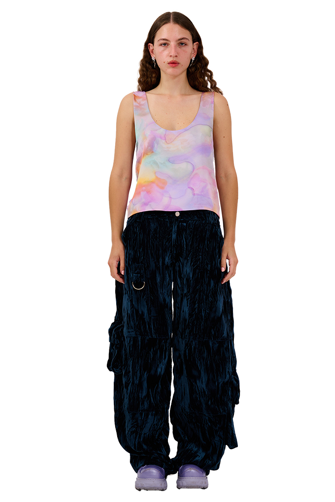 MOLTEN FLOWERS PINNY TOP