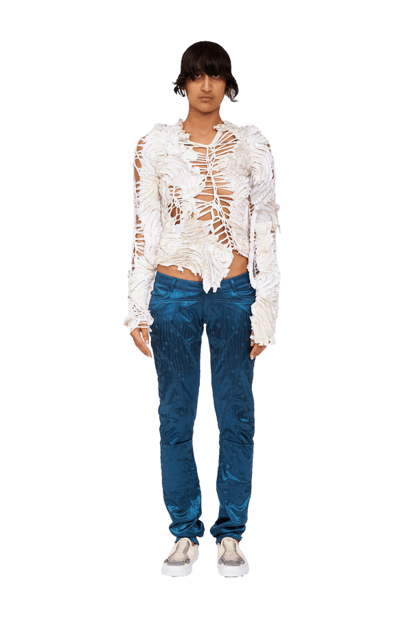 OFF WHITE CHIRP LONG SLEEVE TOP