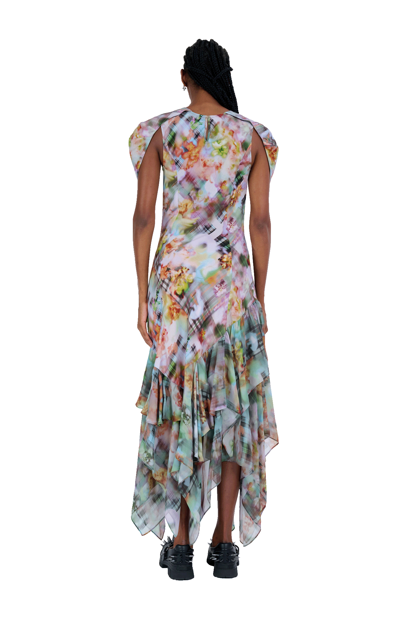 GARDEN BLUR HILLARY DRESS