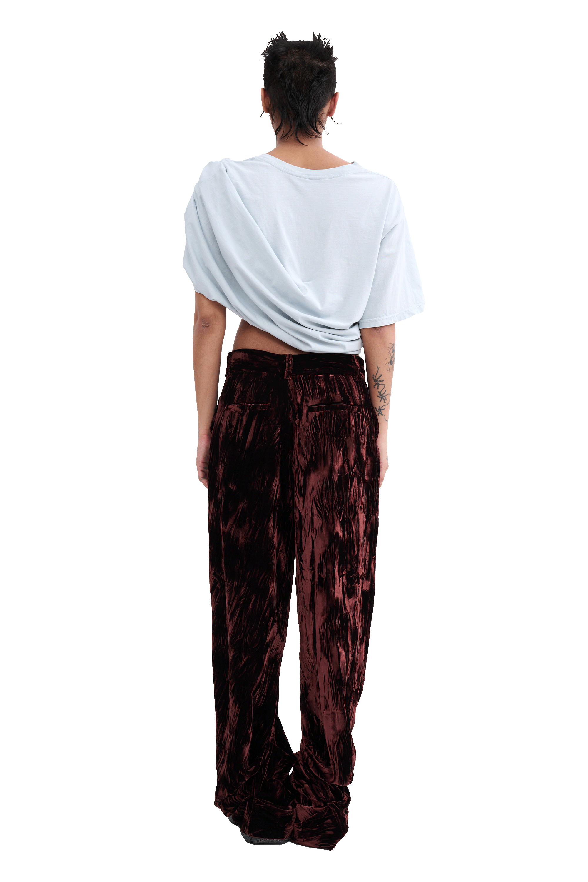 BROWN VELVET DANTE TROUSER