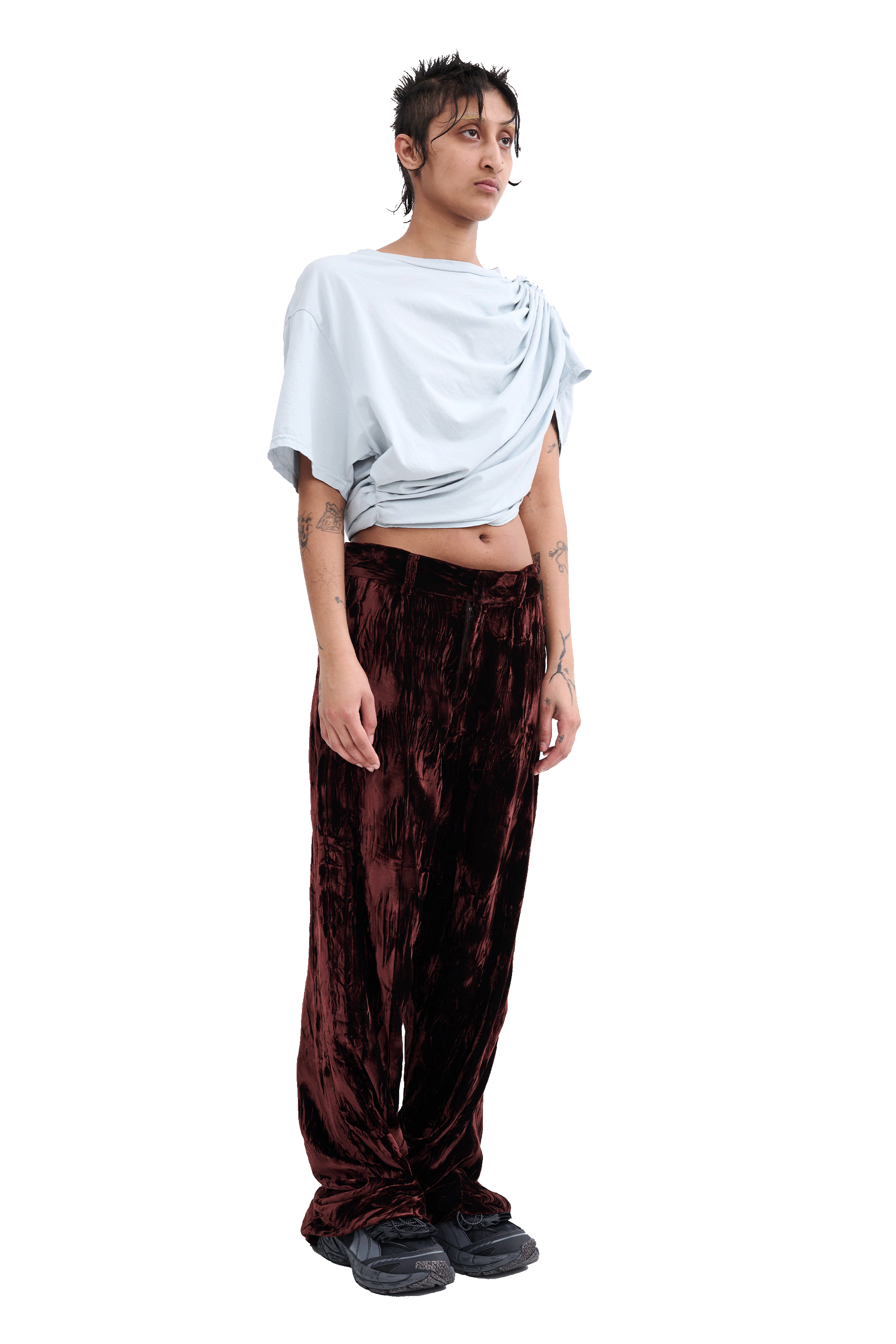 BROWN VELVET DANTE TROUSER