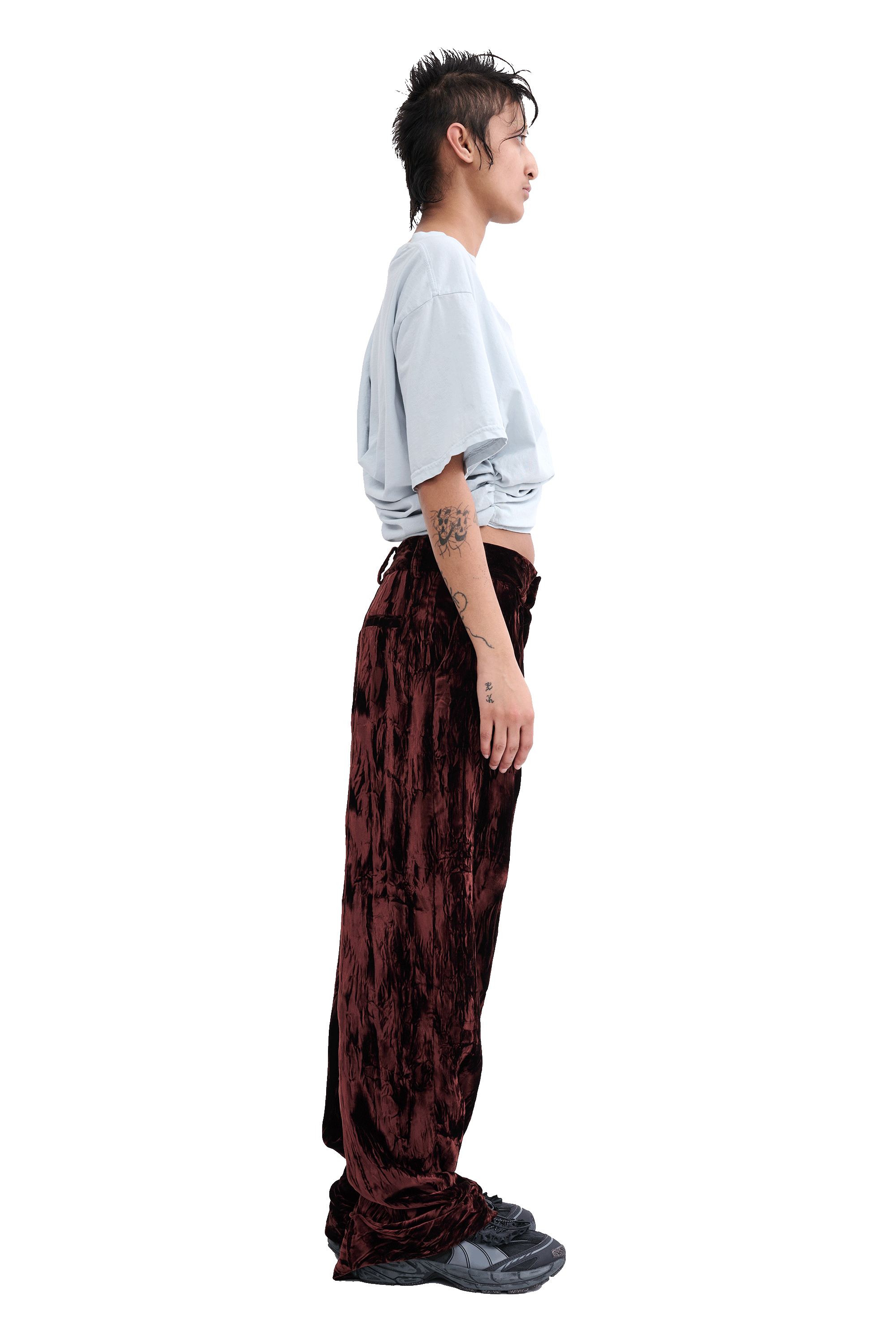 BROWN VELVET DANTE TROUSER