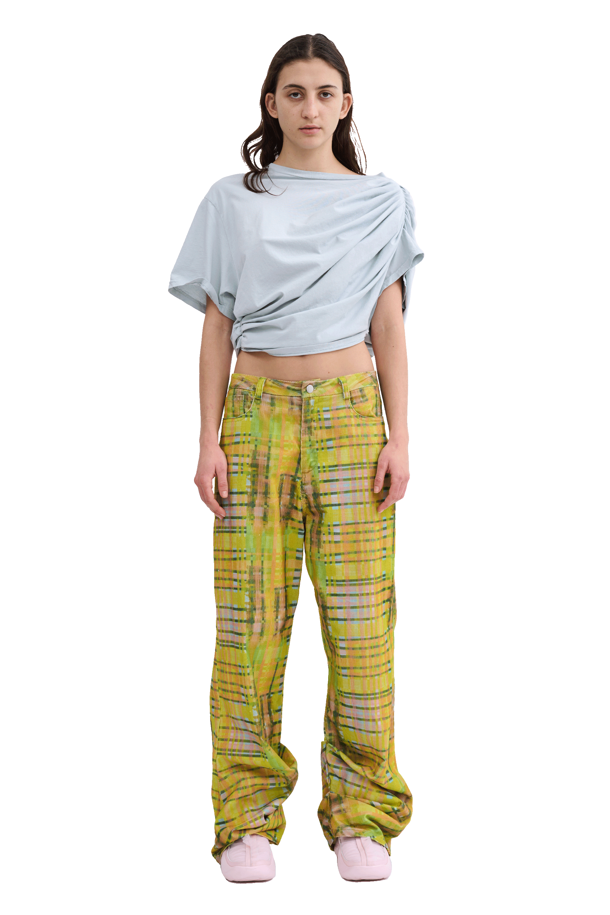 LIME PLAID DANTE JEAN