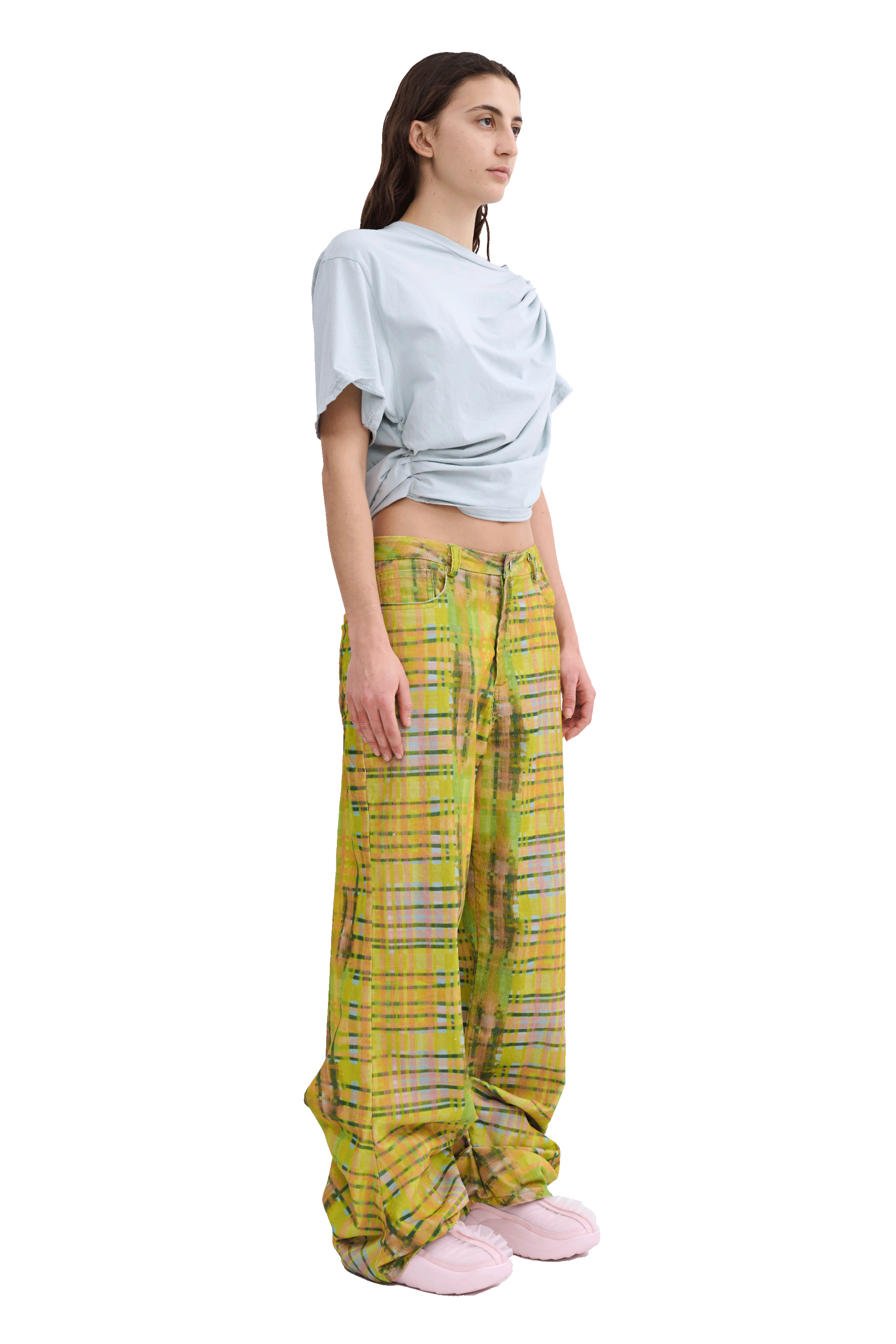 LIME PLAID DANTE JEAN