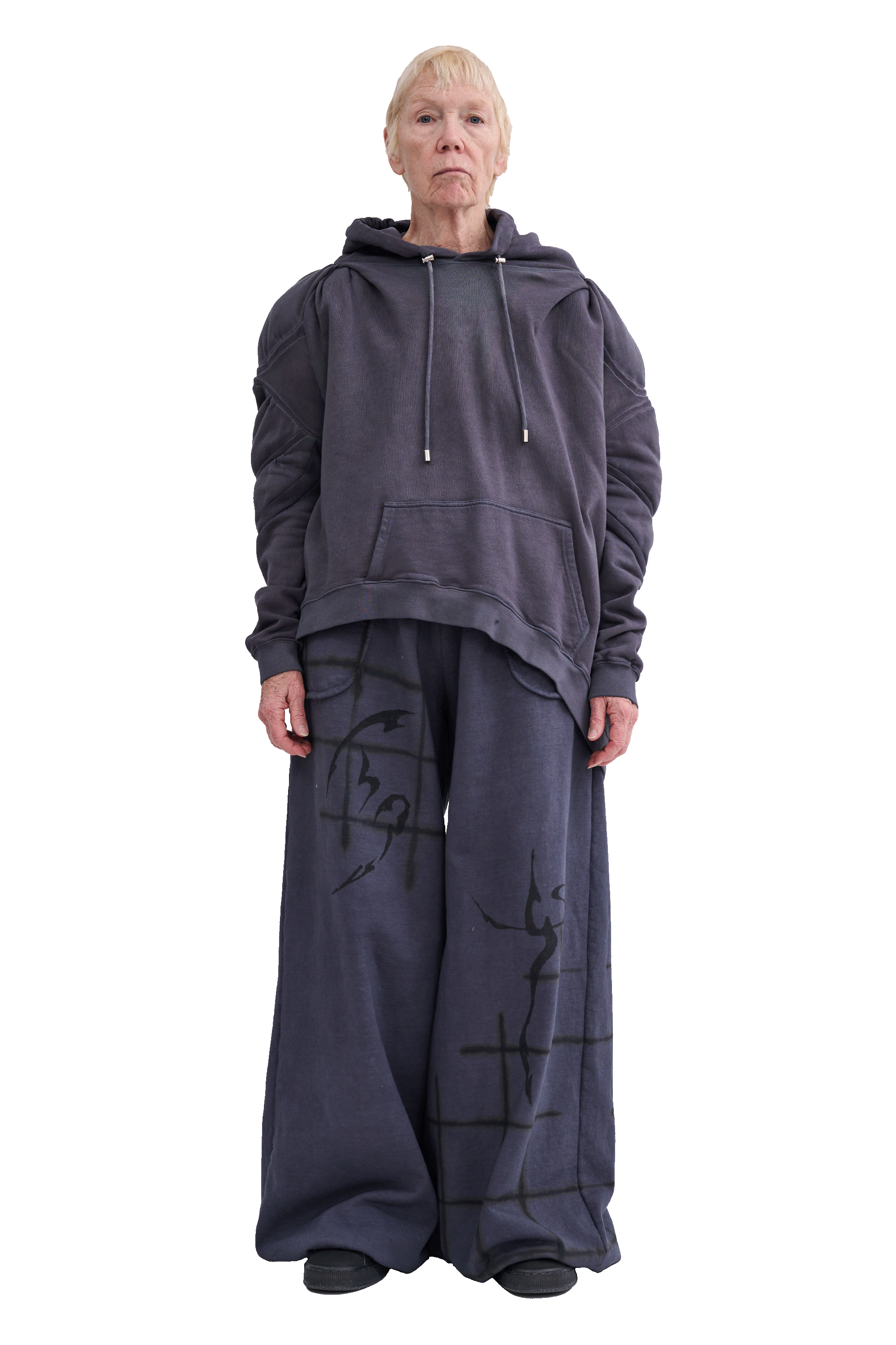 CHARCOAL CS GYM MUSCLE WAVE HOODIE