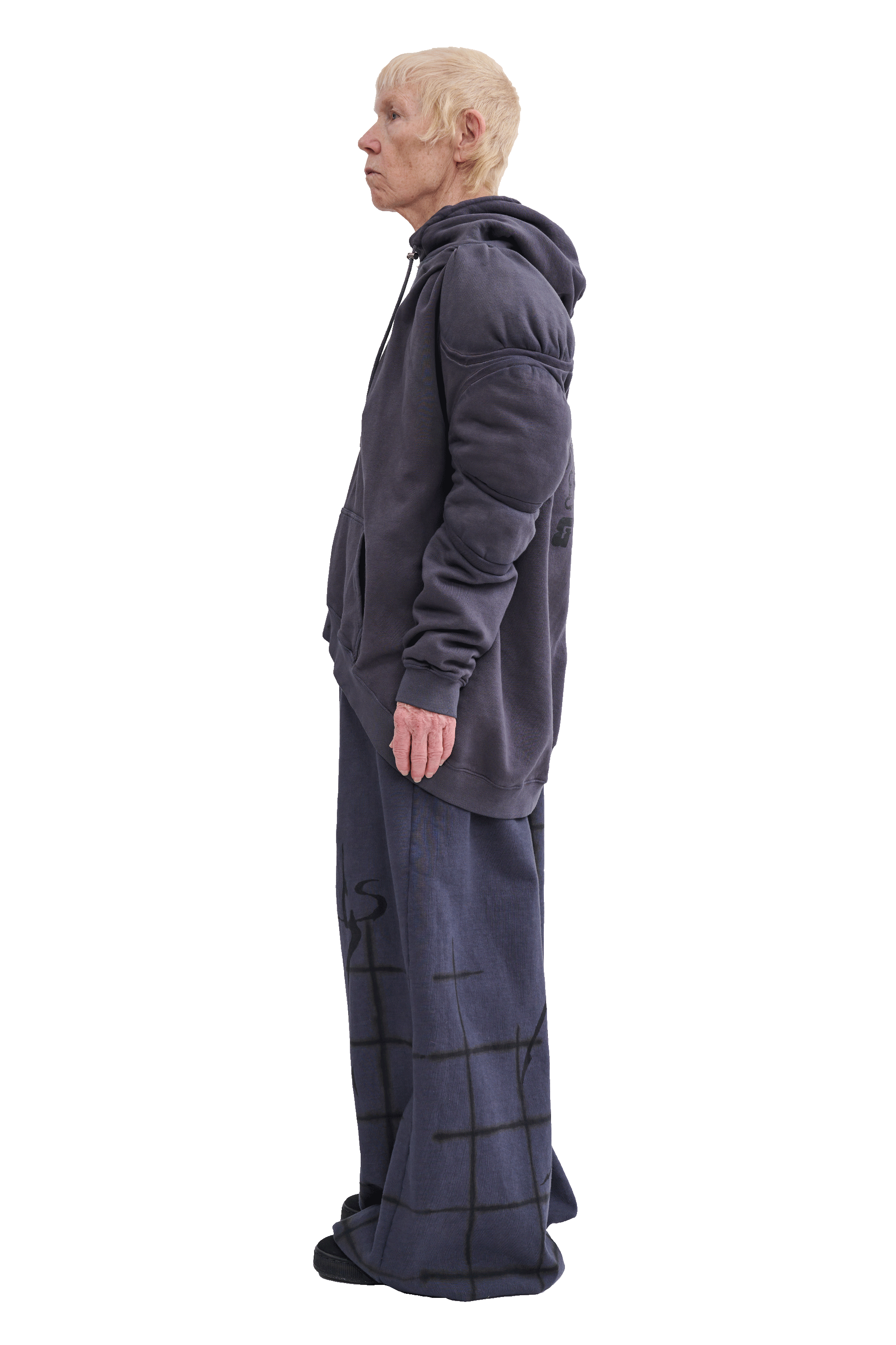 CHARCOAL CS GYM MUSCLE WAVE HOODIE