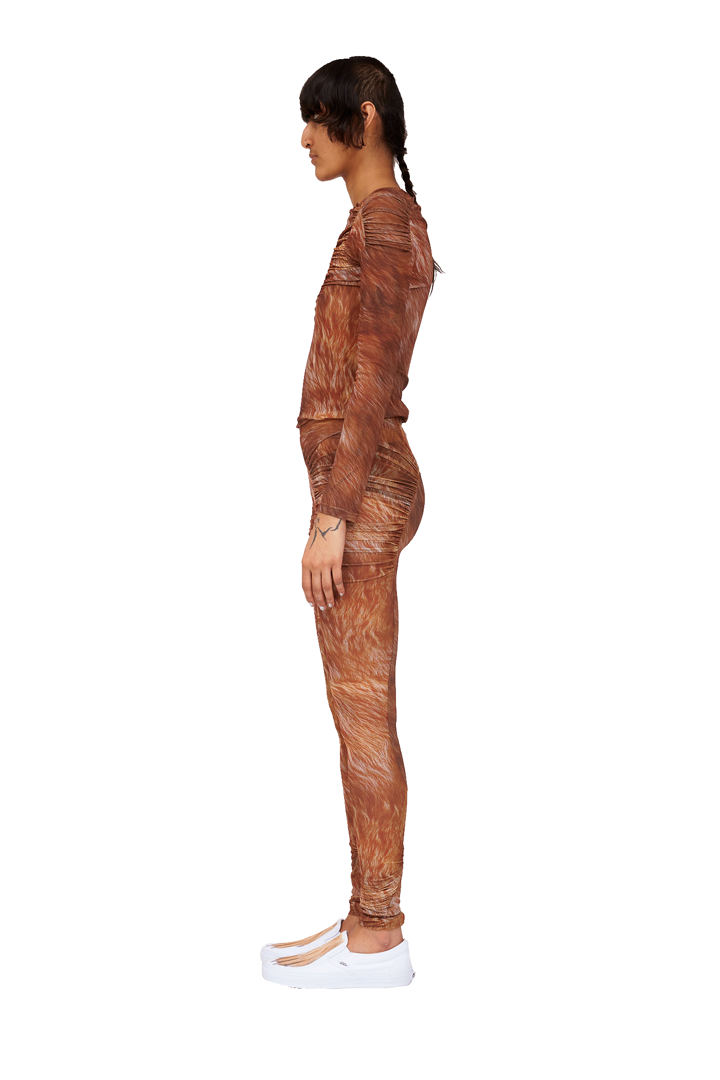 BROWN FUR PURR LEGGING
