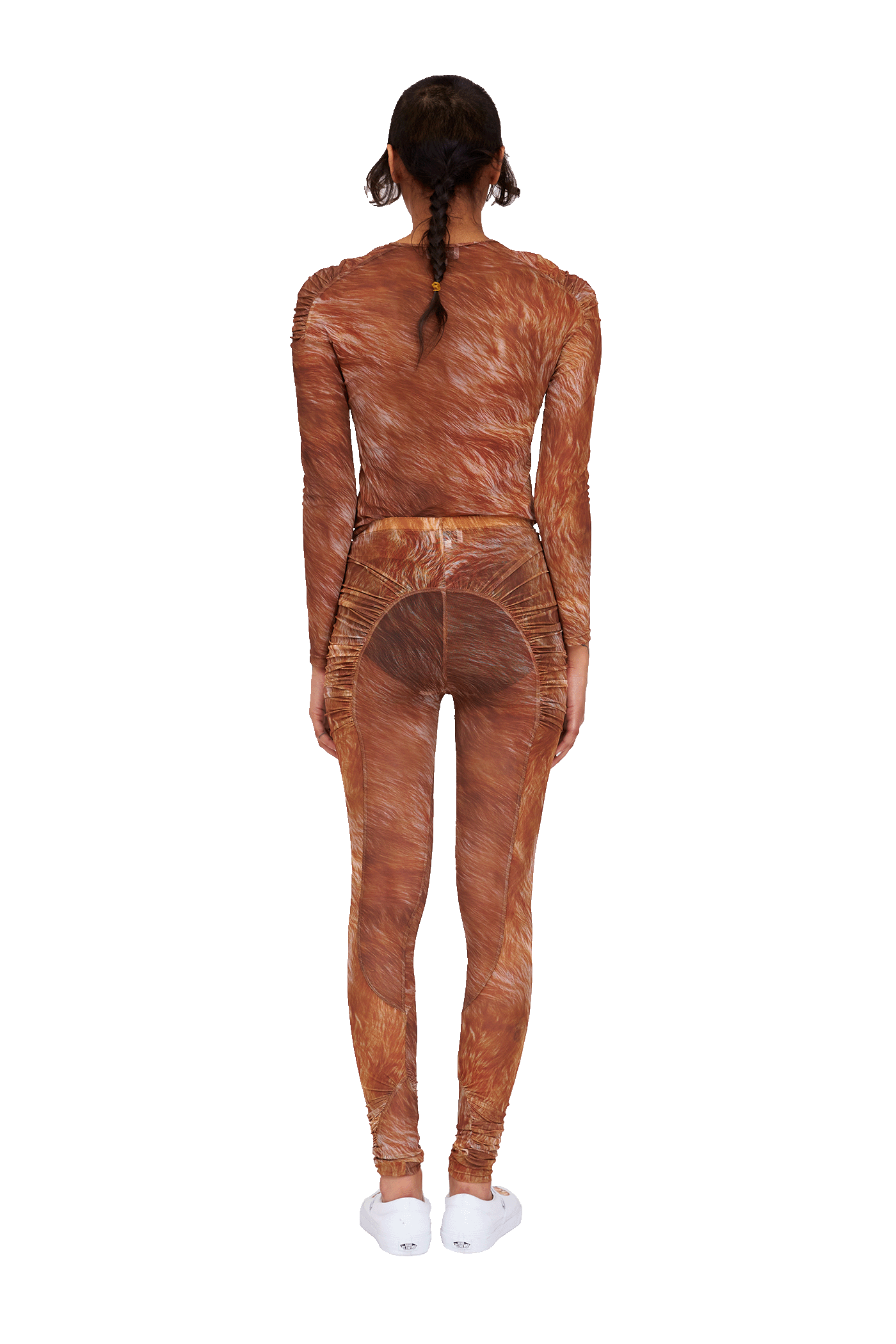 BROWN FUR PURR LEGGING