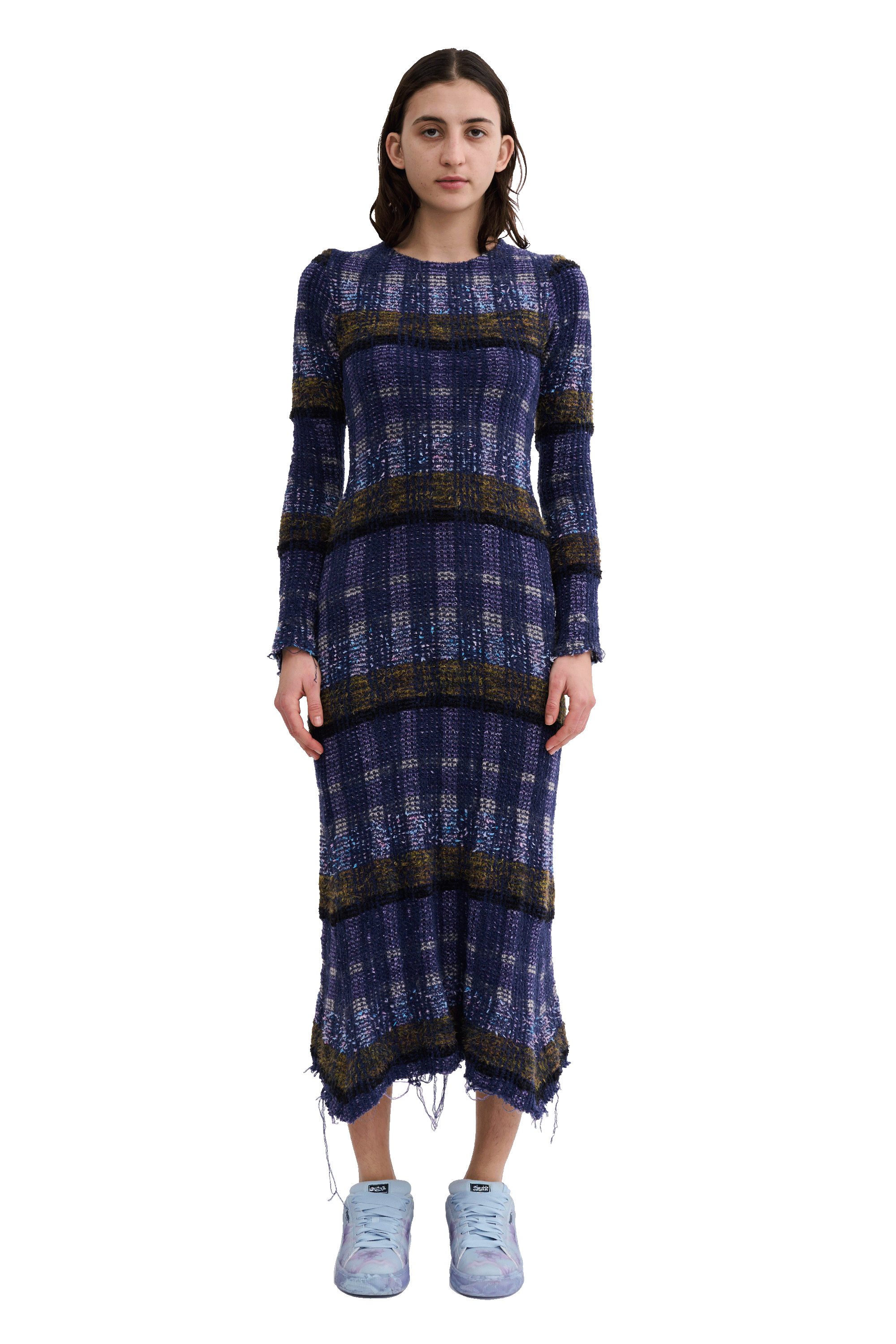 VITELLI PURPLE PLAID YURI DRESS
