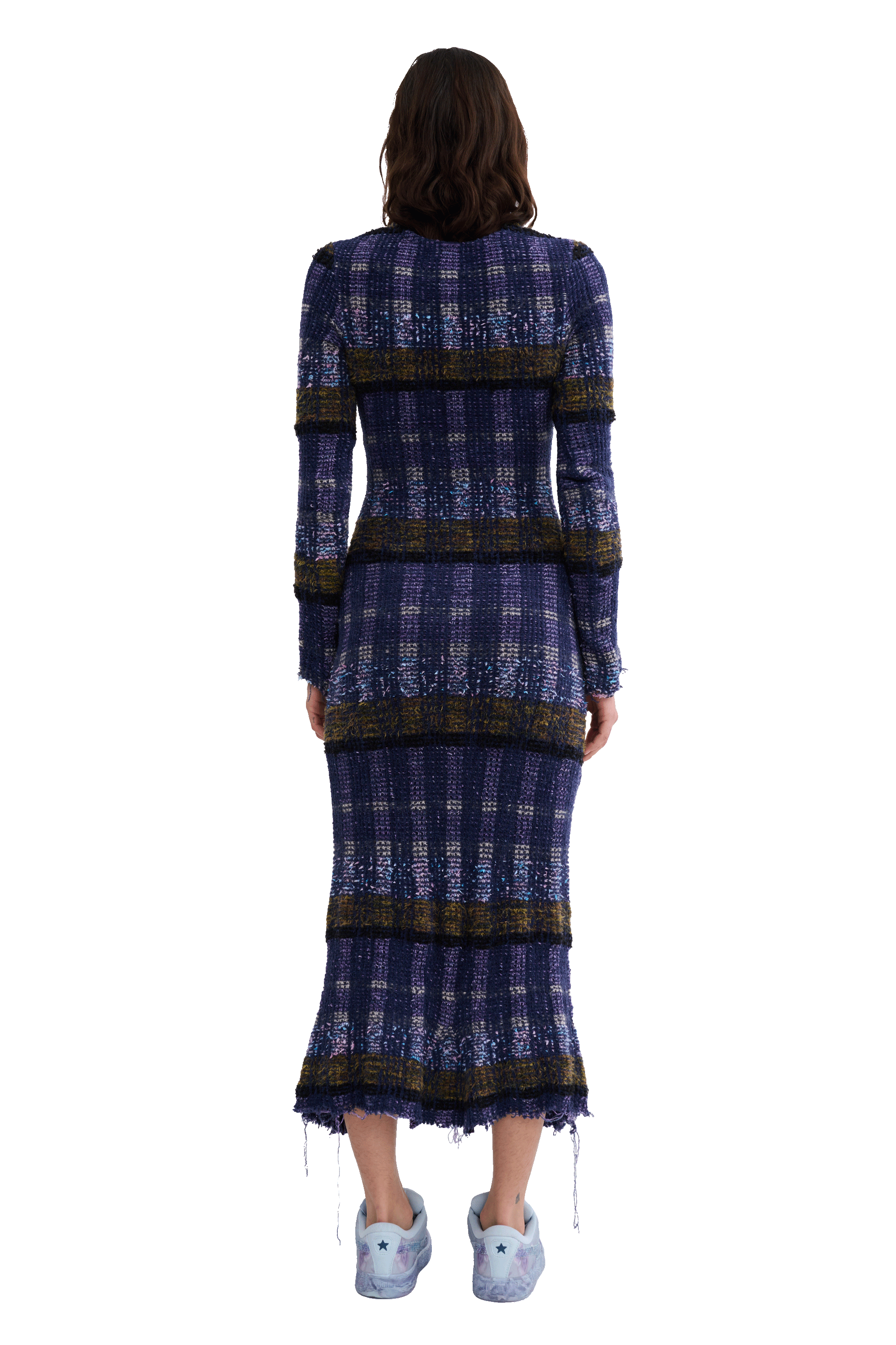 VITELLI PURPLE PLAID YURI DRESS