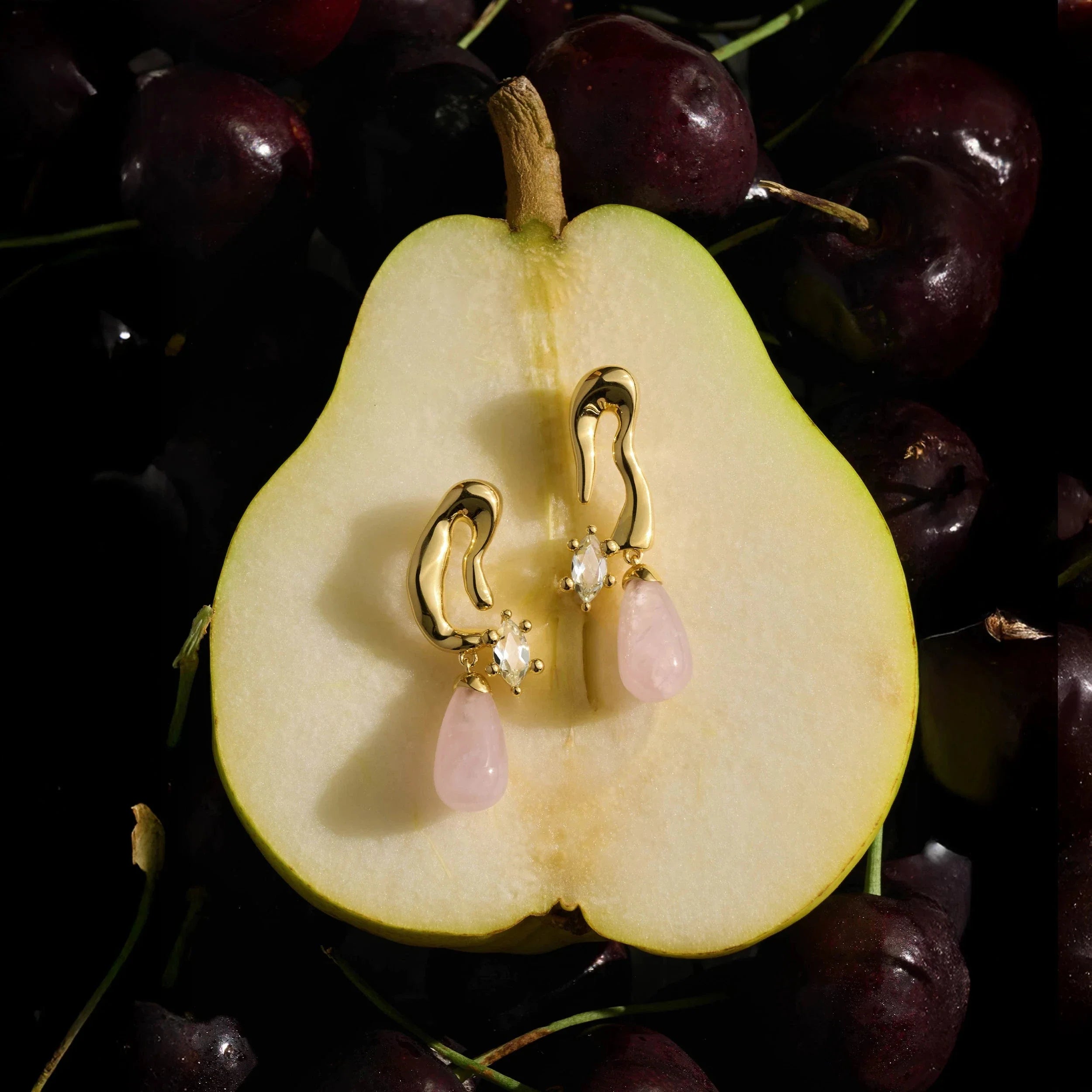 Mini Petal Drop Earrings