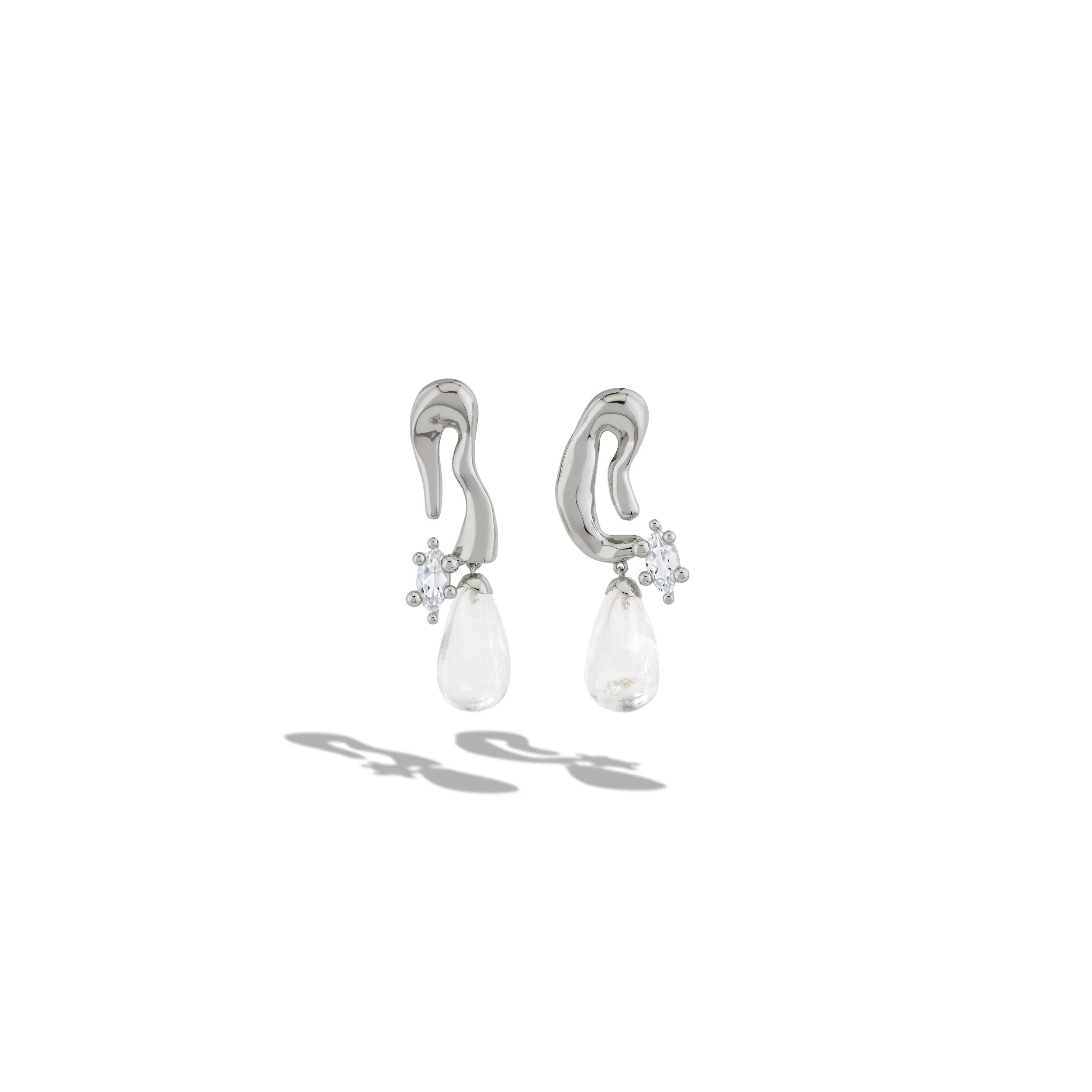 Mini Petal Drop Earrings