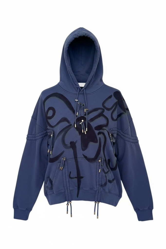 NAVY BUG BURST HOODIE