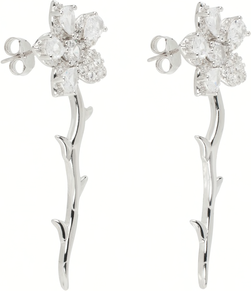 CRYSTAL VINE EARRING
