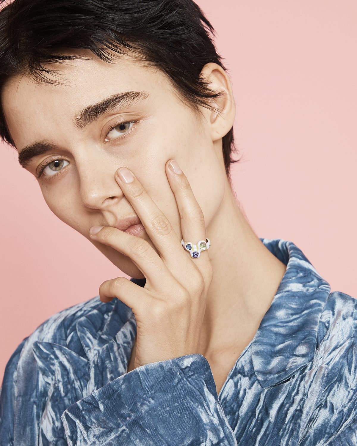 GRAPE STRIPE FLORENCE RING