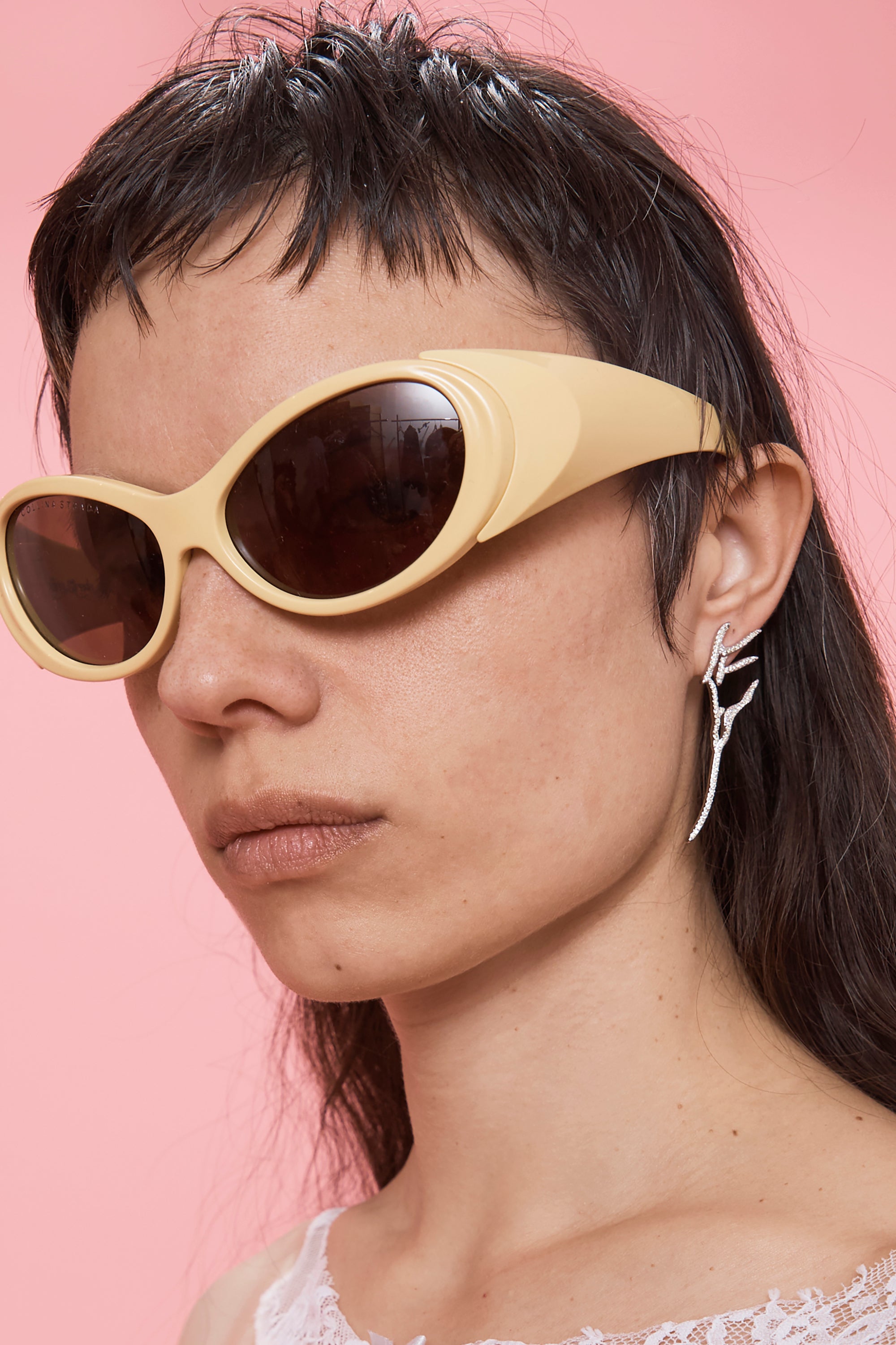 SOFT PINK WING EARRINGS