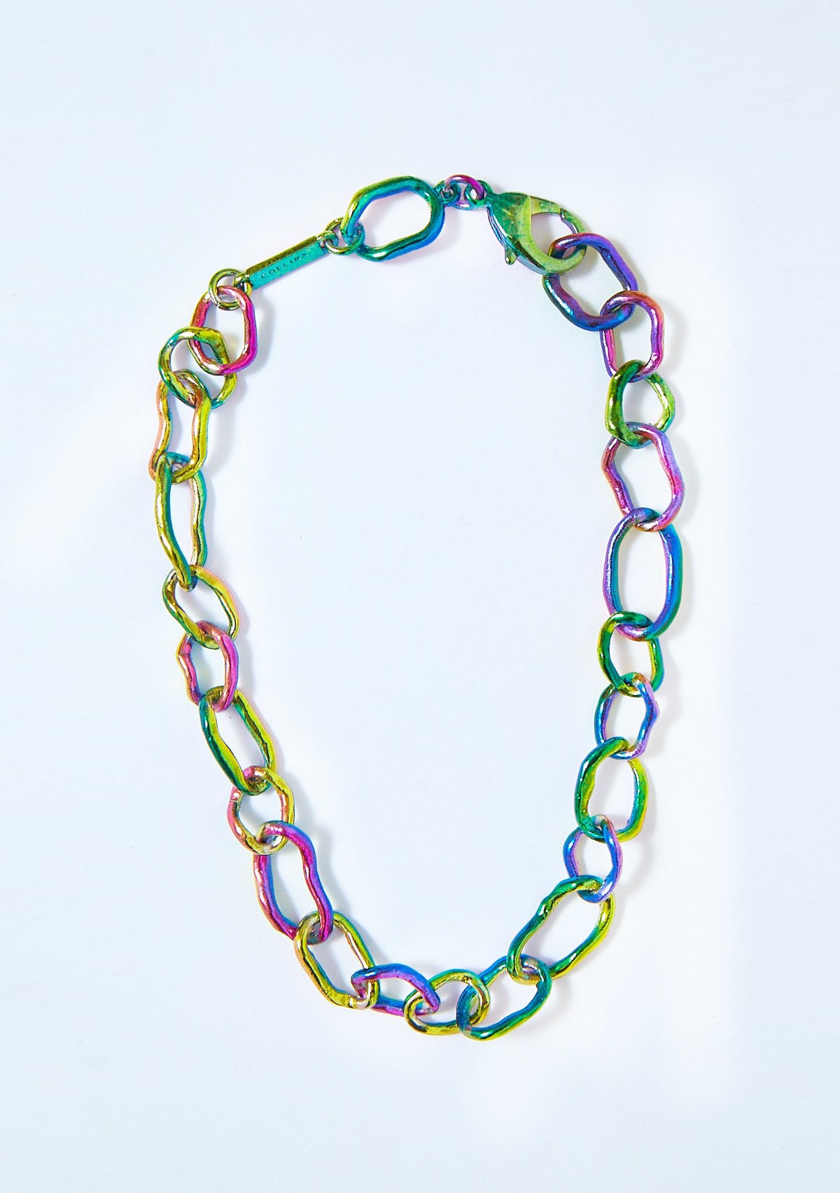 Collina Strada Rainbow Polka Party Crushed Chain Bracelet