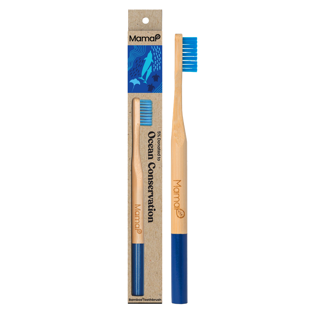 Blue Bamboo Toothbrush | MamaP