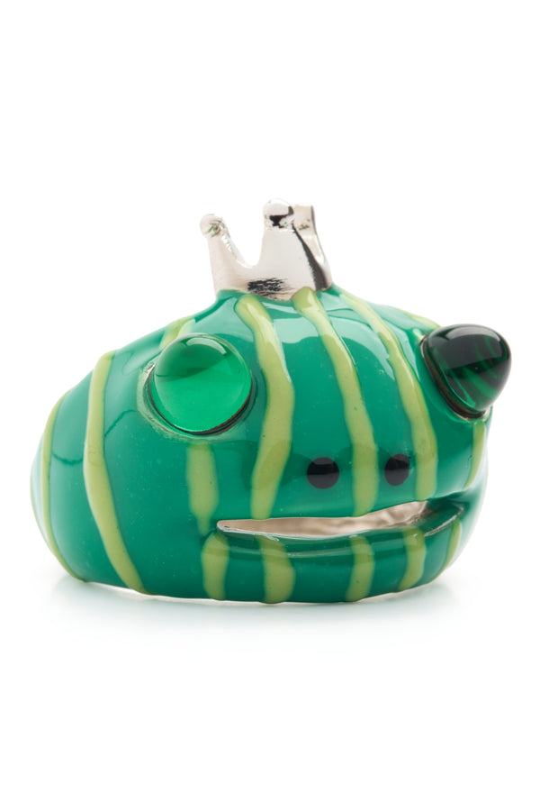 FOREST STRIPE FROG PRINCE RING