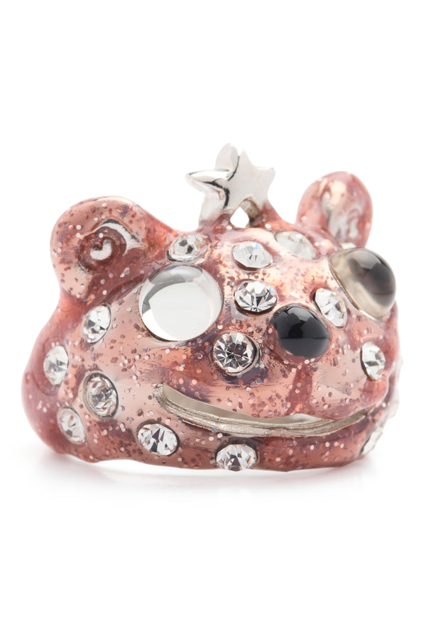 LIGHT PINK FRECKLES PRINCESS BEAR RING