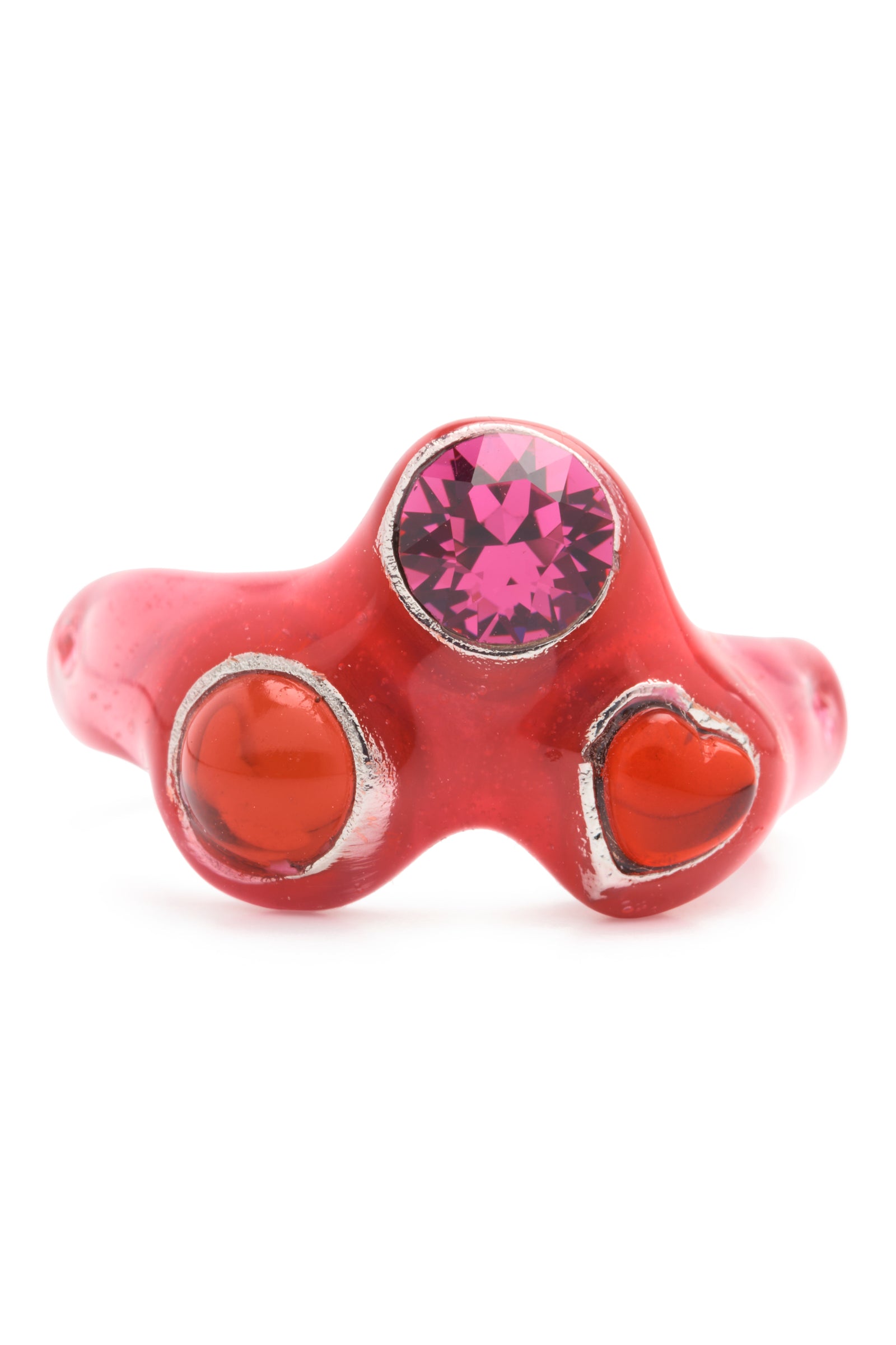 HOT METALLIC PINK FLORENCE RING | COLLINA STRADA – Collina