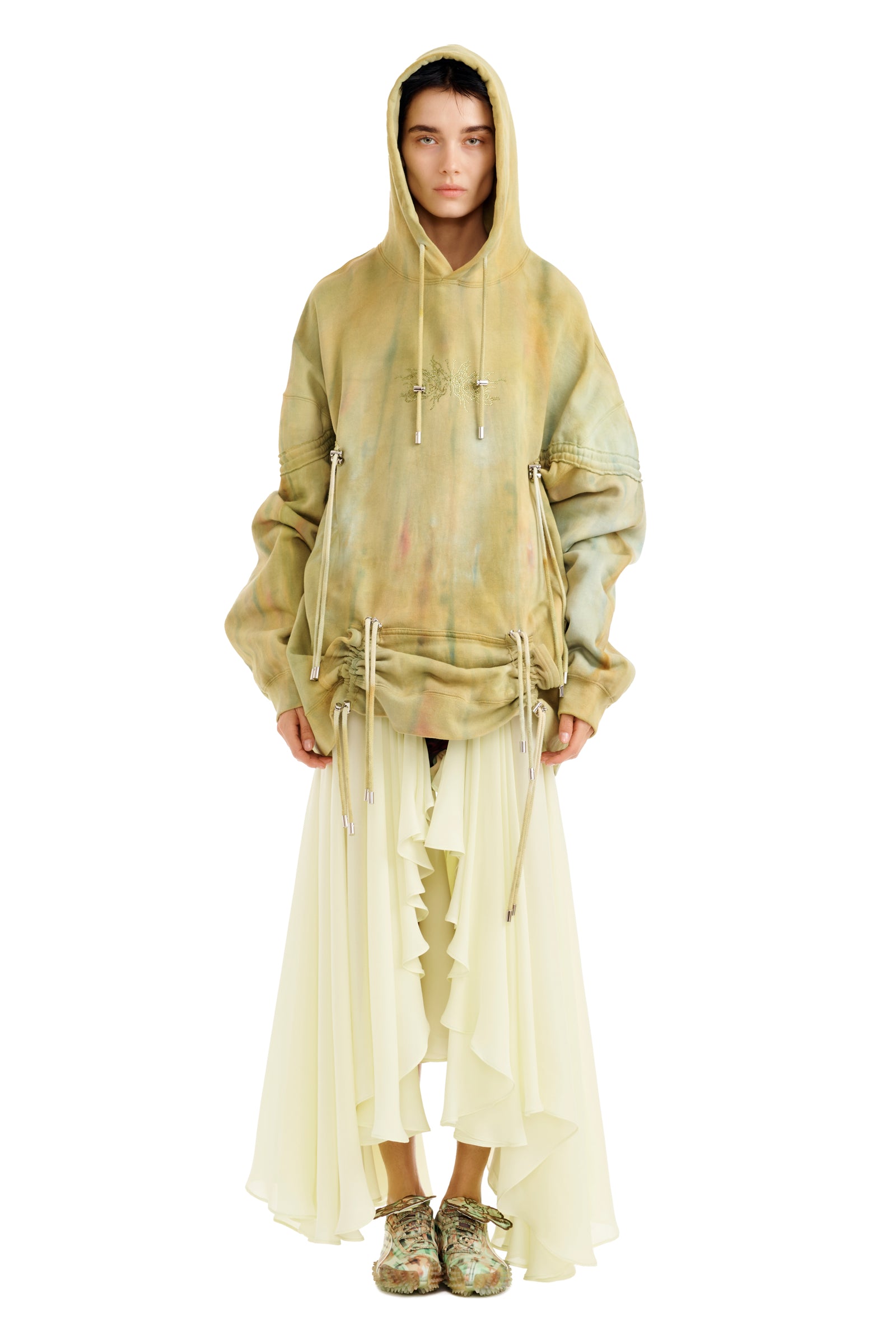 SEA MOSS RHINESTONE BURST HOODIE | COLLINA STRADA – Collina Strada