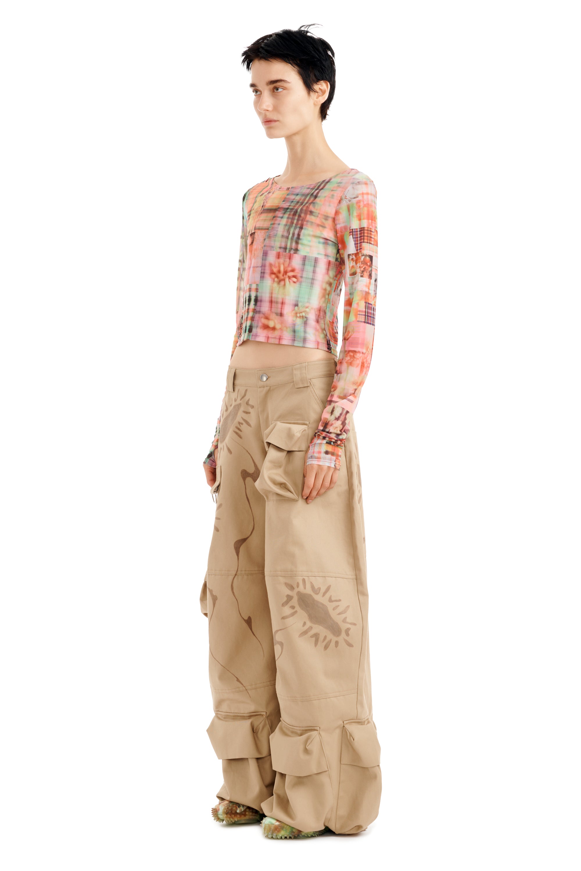 SAND DAISY GARDEN CARGO PANT | COLLINA STRADA