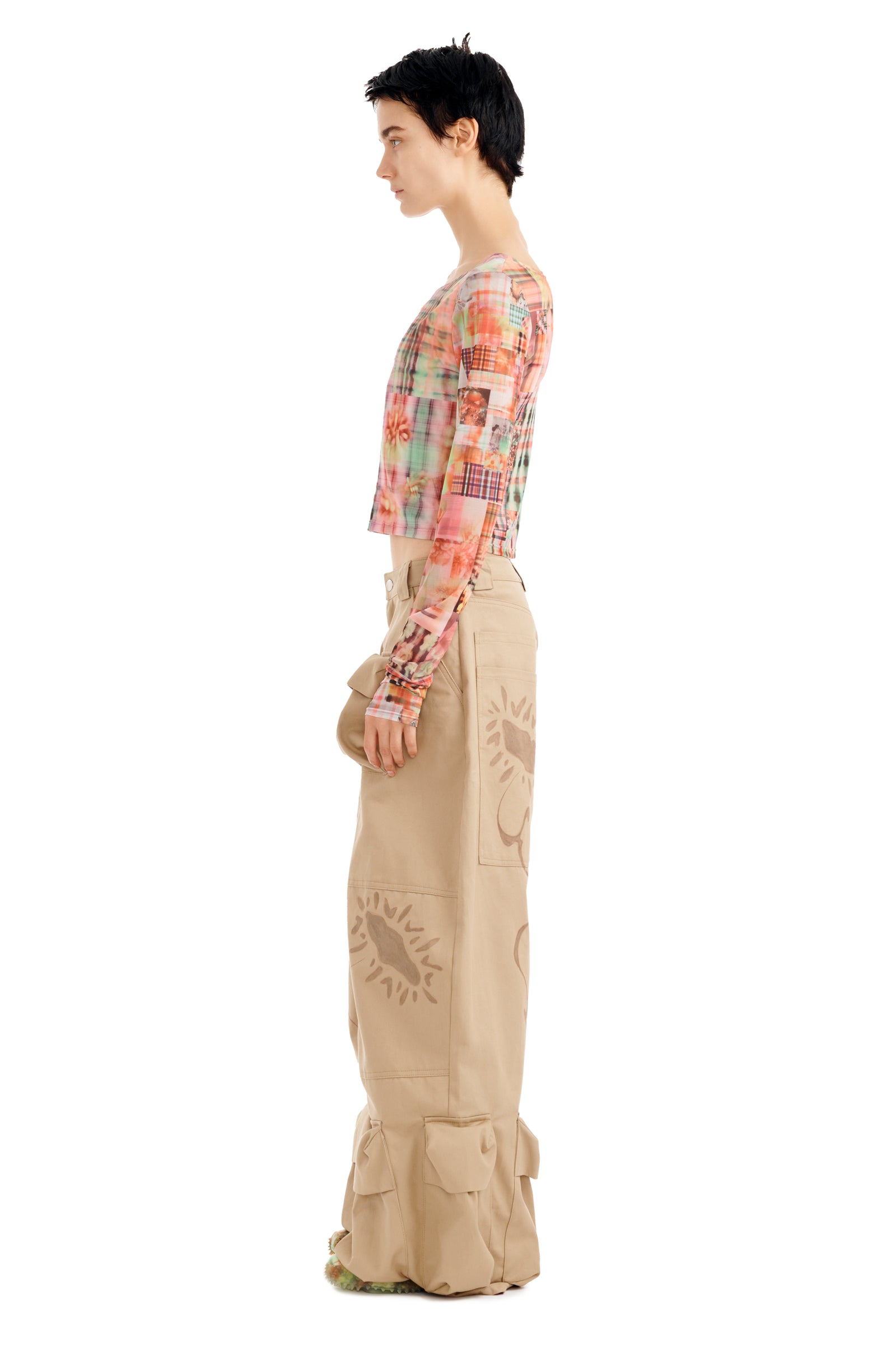 専用allisonbrown FLOWER GARDEN CARGO SAND DAISY GARDEN CARGO PANT | COLLINA STRADA – Collina Strada