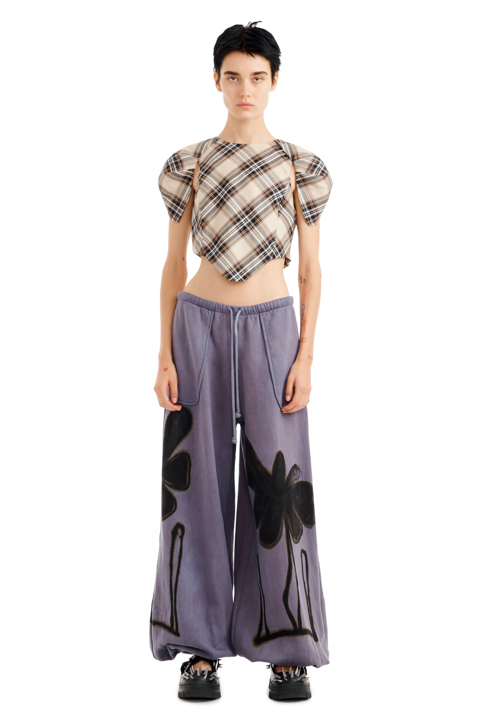 MIDNIGHT FLOWER POT BALLOON SWEATPANT