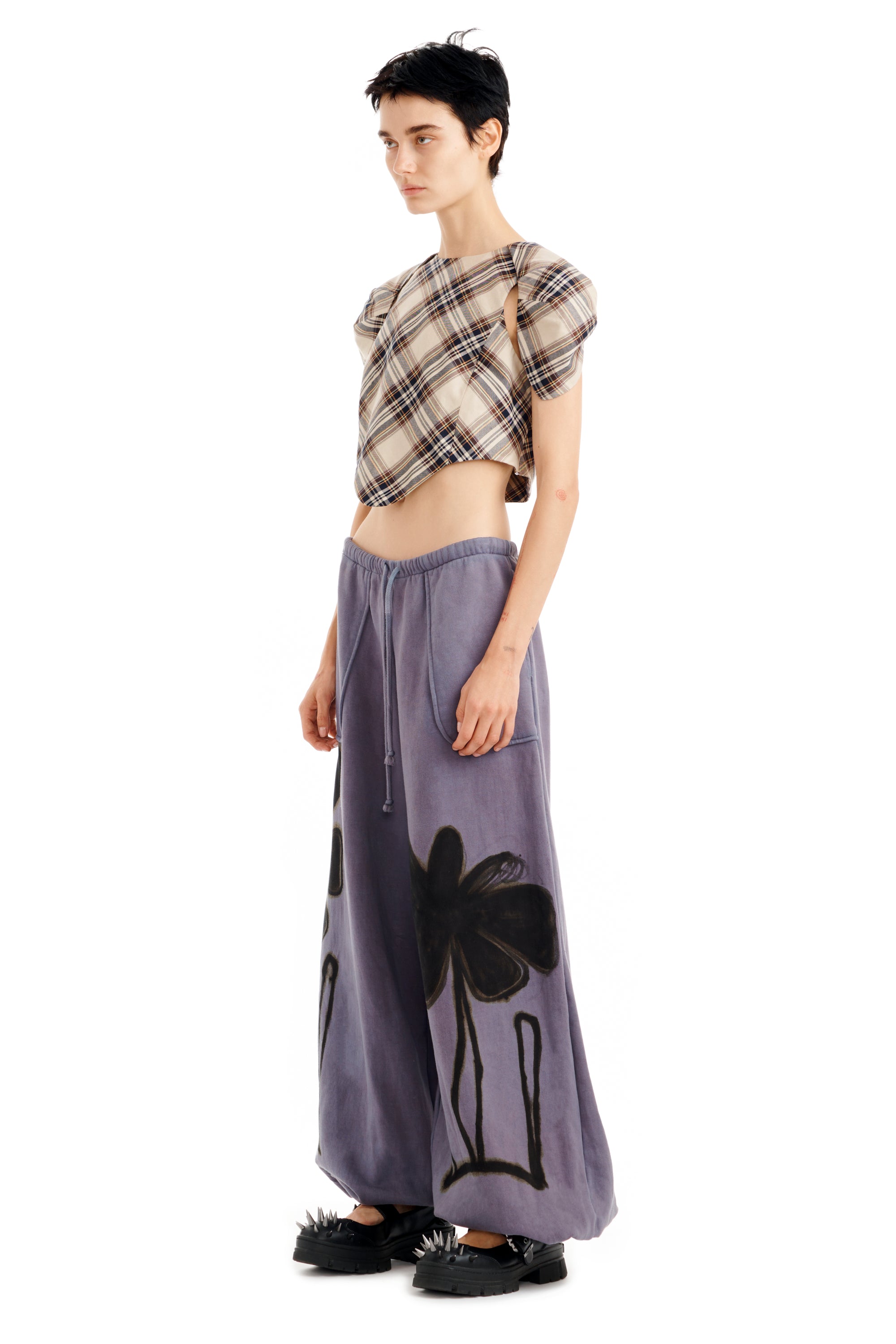 MIDNIGHT FLOWER POT BALLOON SWEATPANT