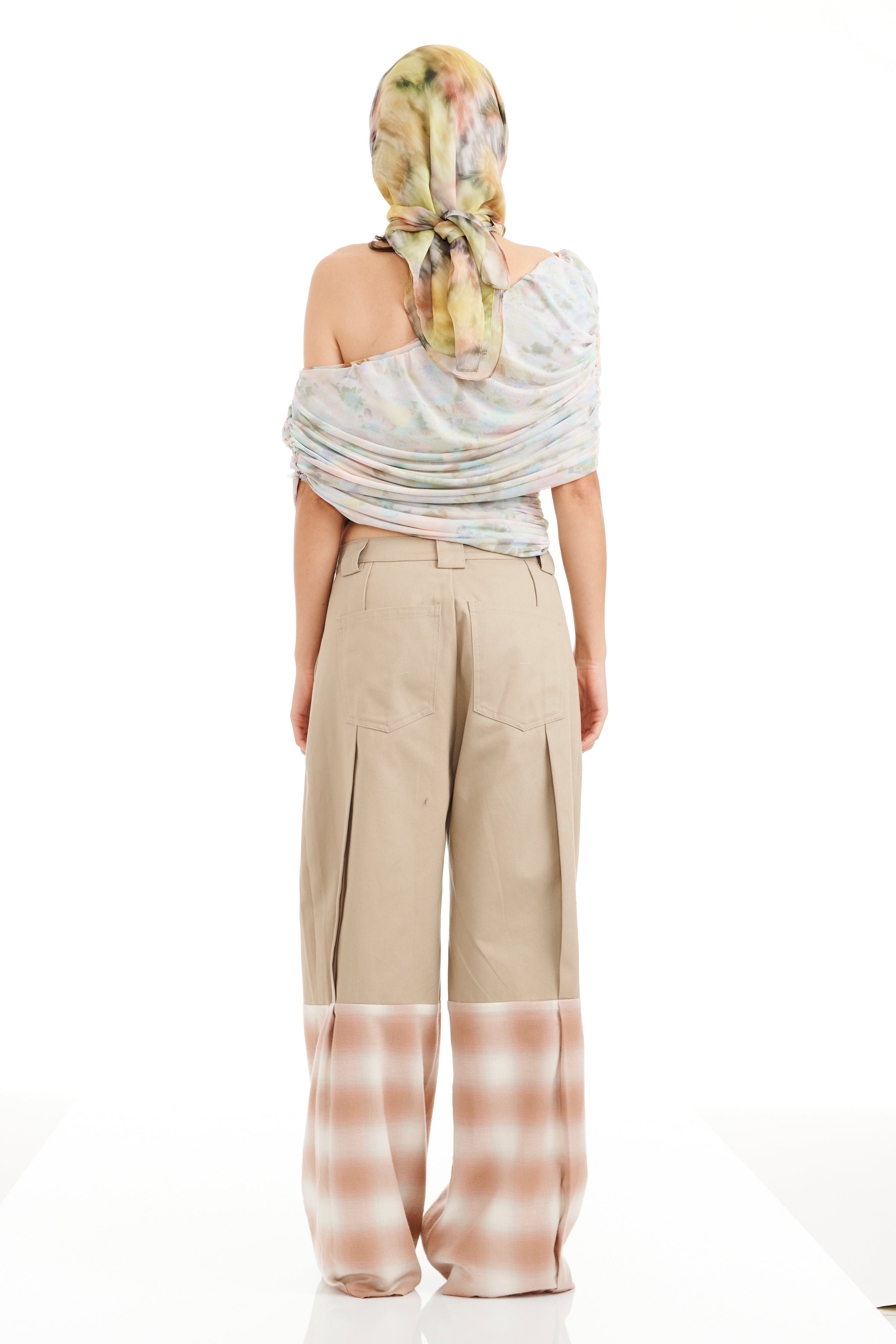 OCEAN FLOWERS PRINCESS FOULARD SCARF