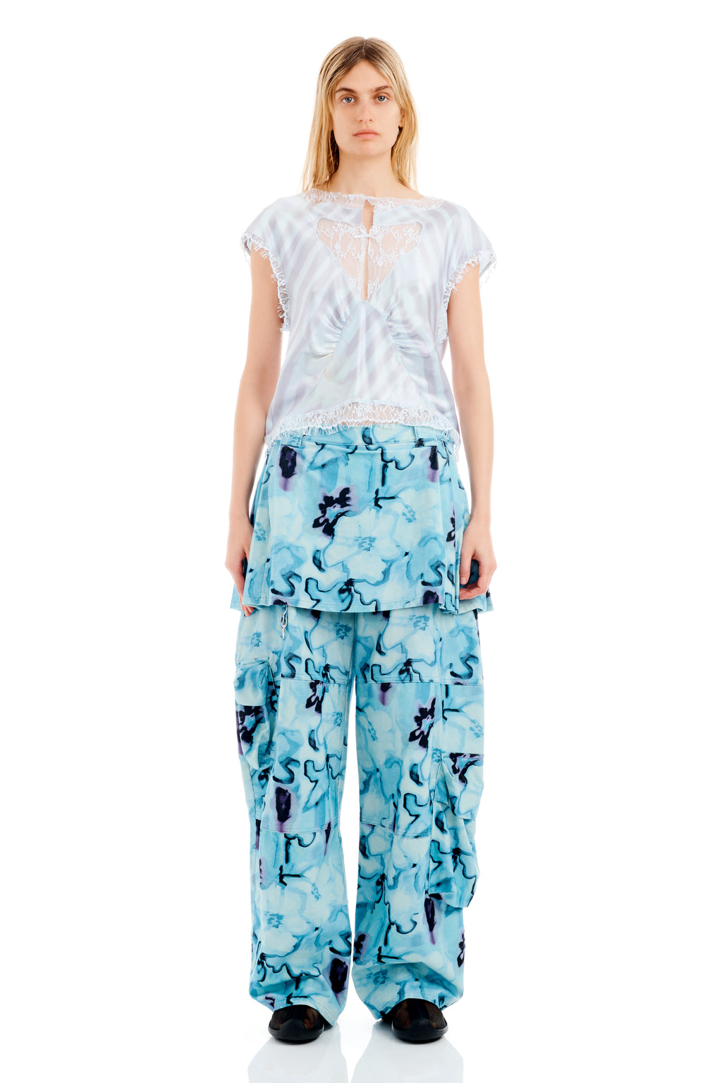 【関税込み】Collina Strada ブルー Waterlily ブラウス 24.09.
