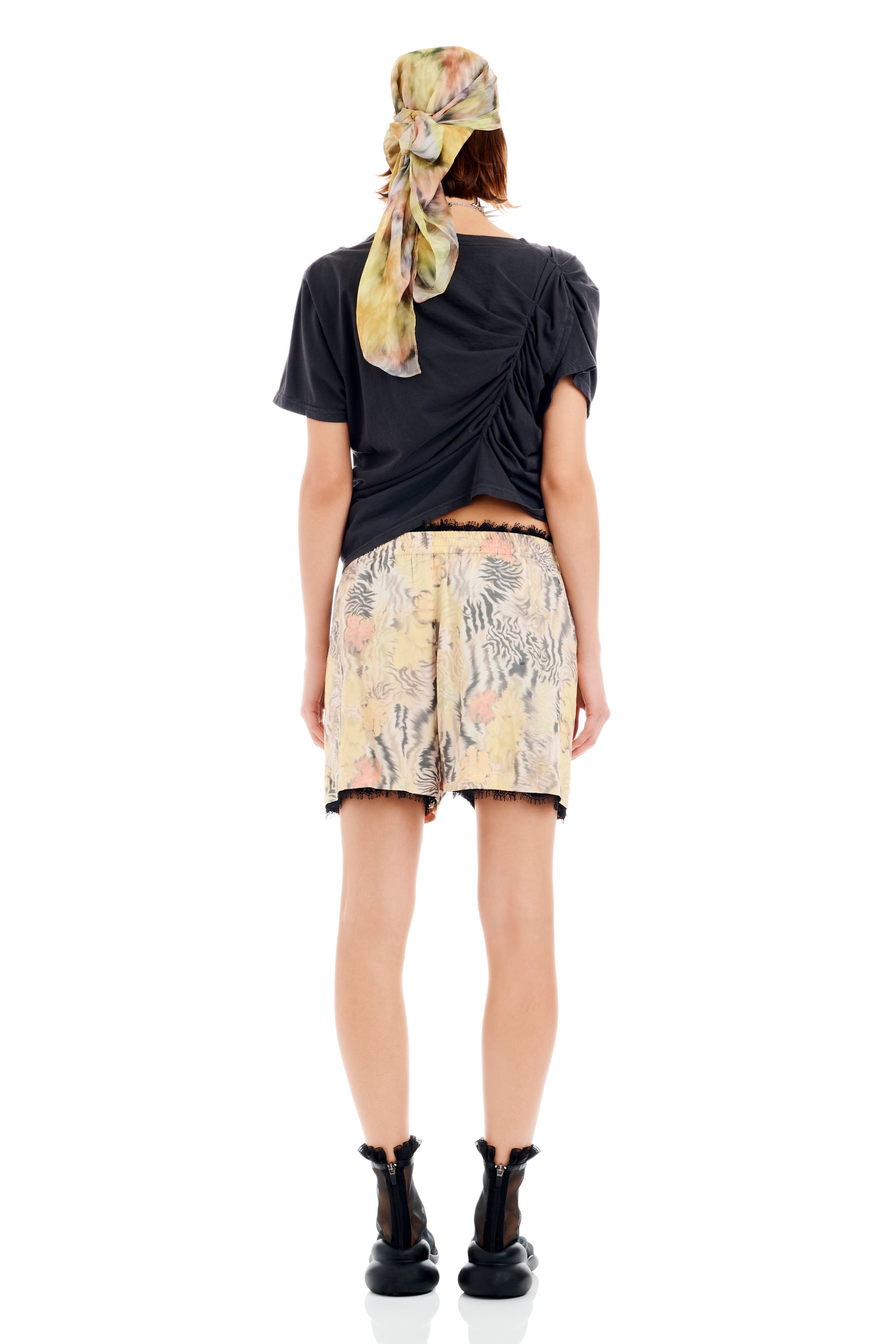 WASHED ZEBRA FLORAL ODEON BOXER