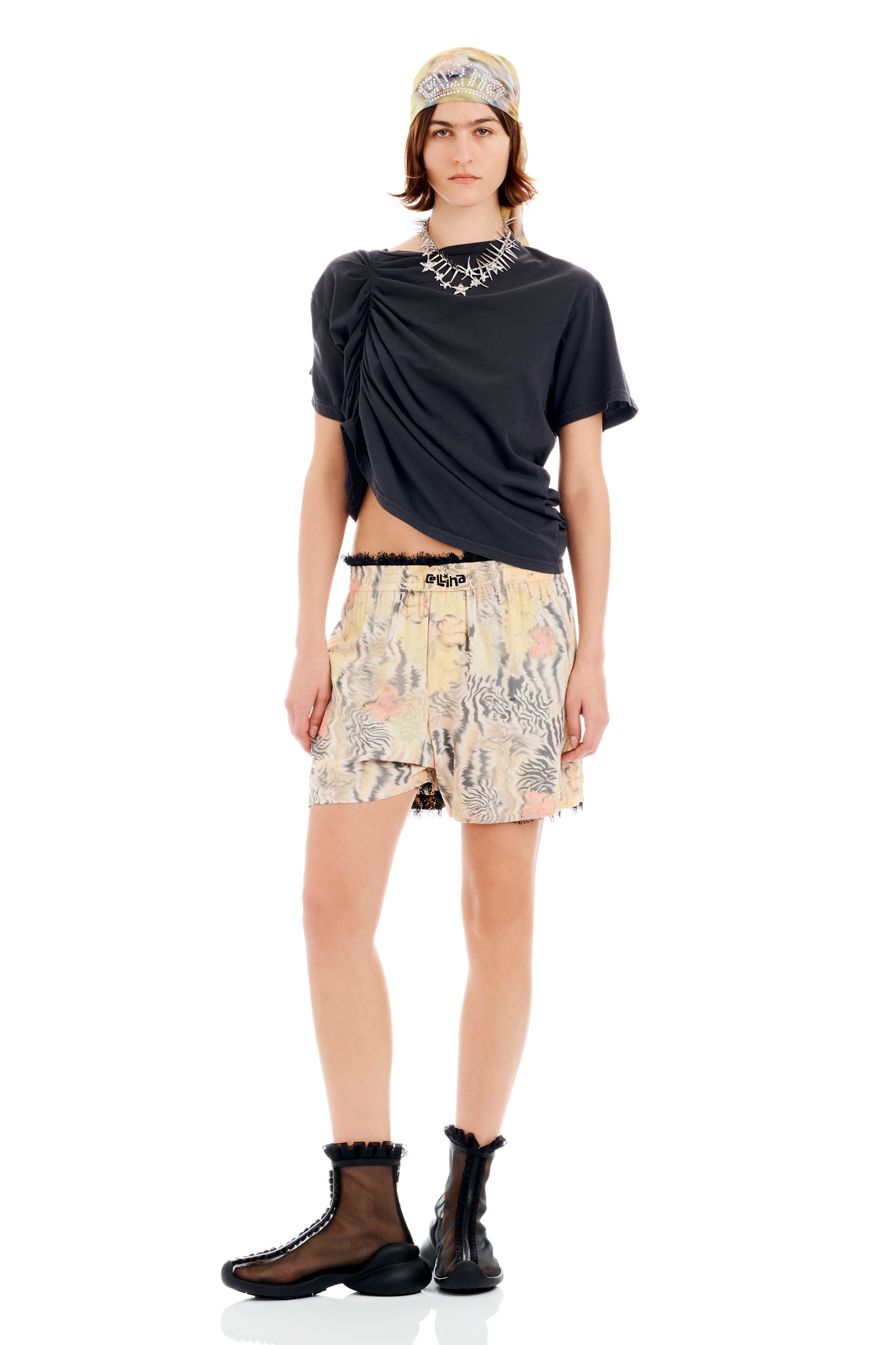 WASHED ZEBRA FLORAL ODEON BOXER
