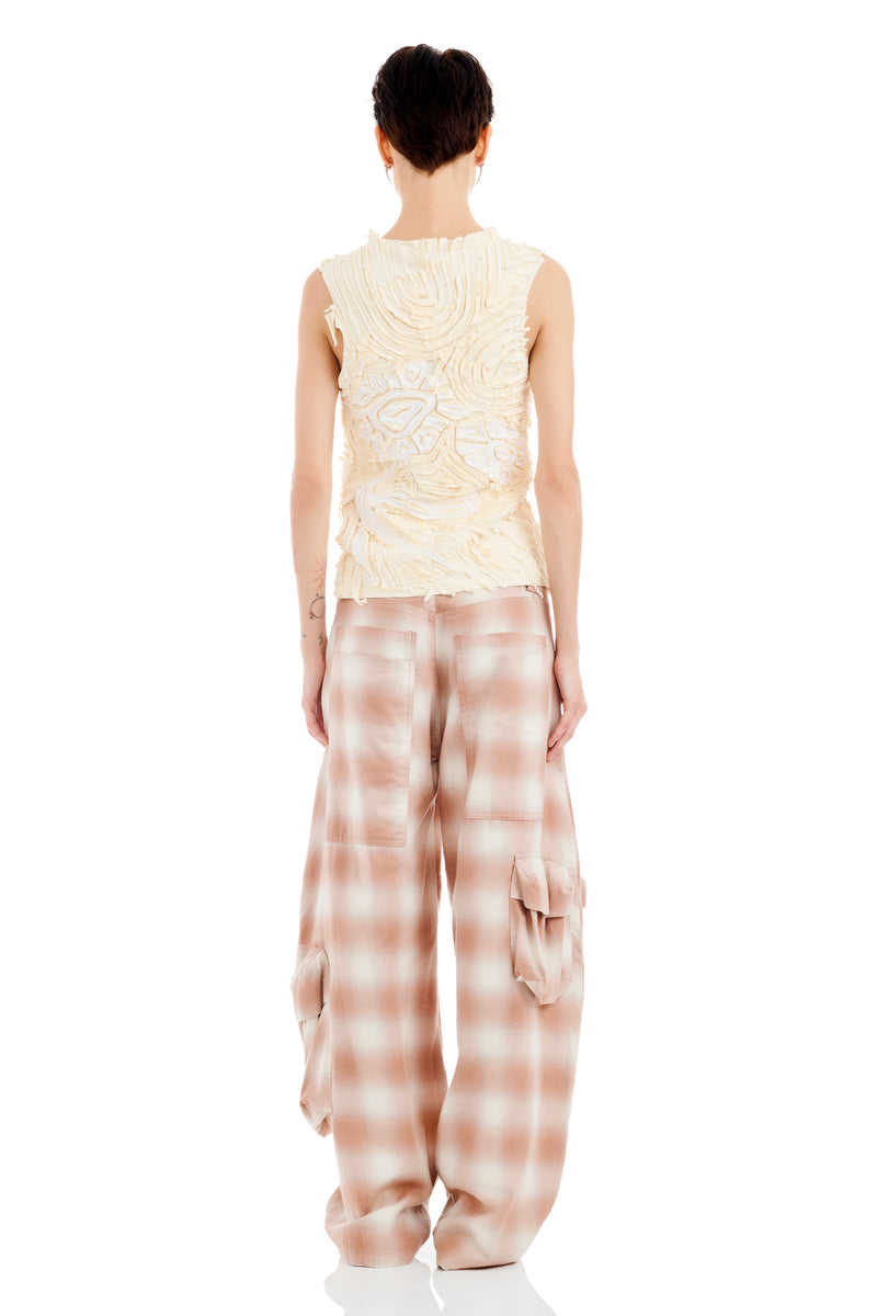IVORY CHIRP FLOWER TANK