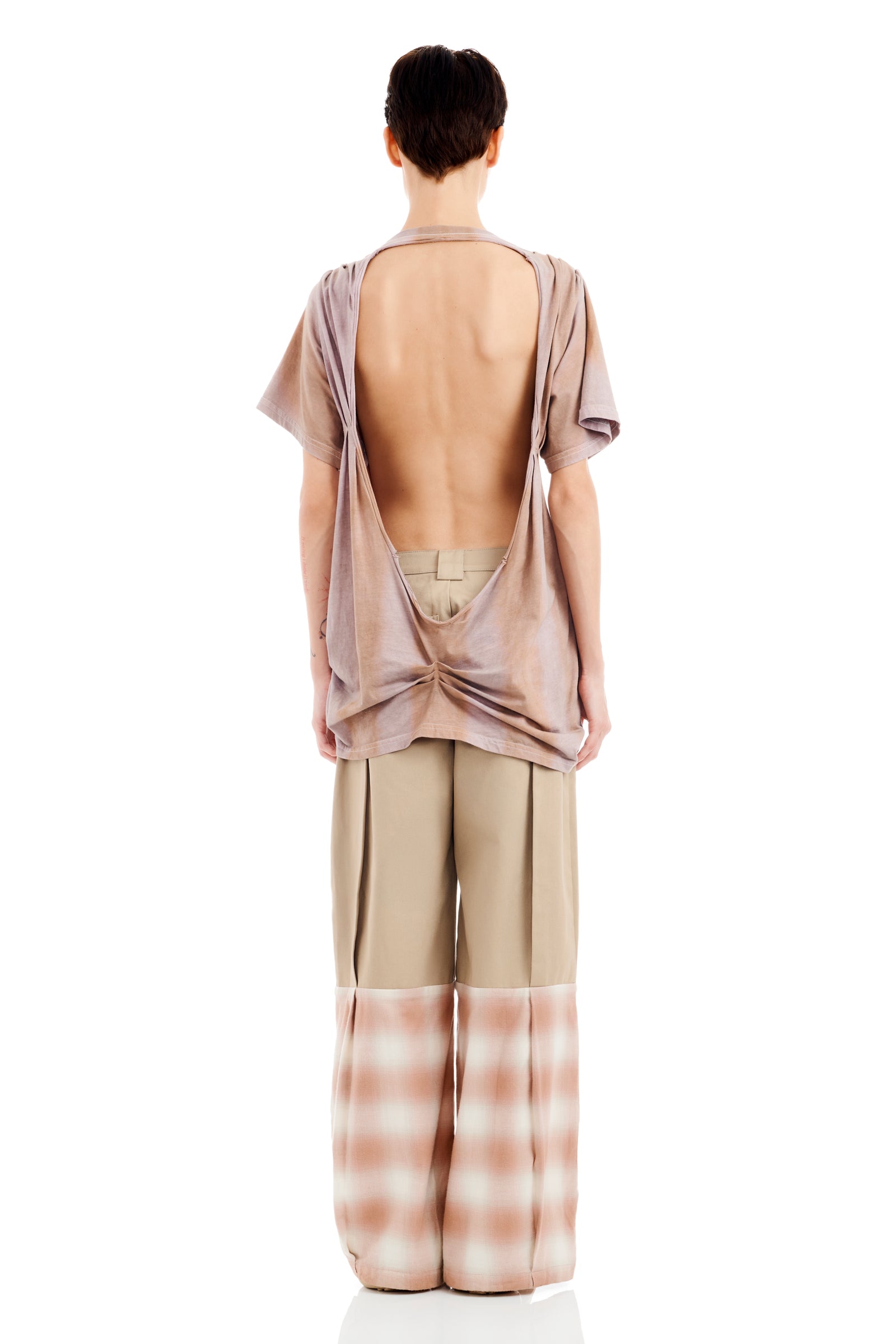 【関税込み】Collina Strada ネイビー＆グリーン Hazel Tシャツ EARTH STRIPE HAZEL TEE | Collina Strada – Collina Strada